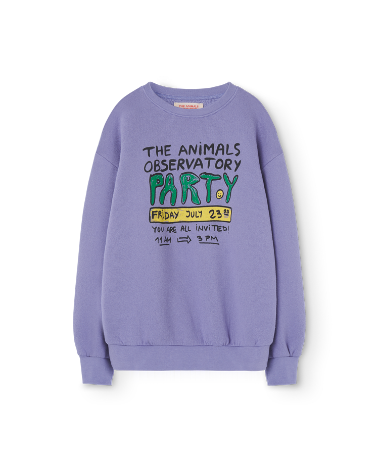 Purple Party Bear Sweatshirt COVER