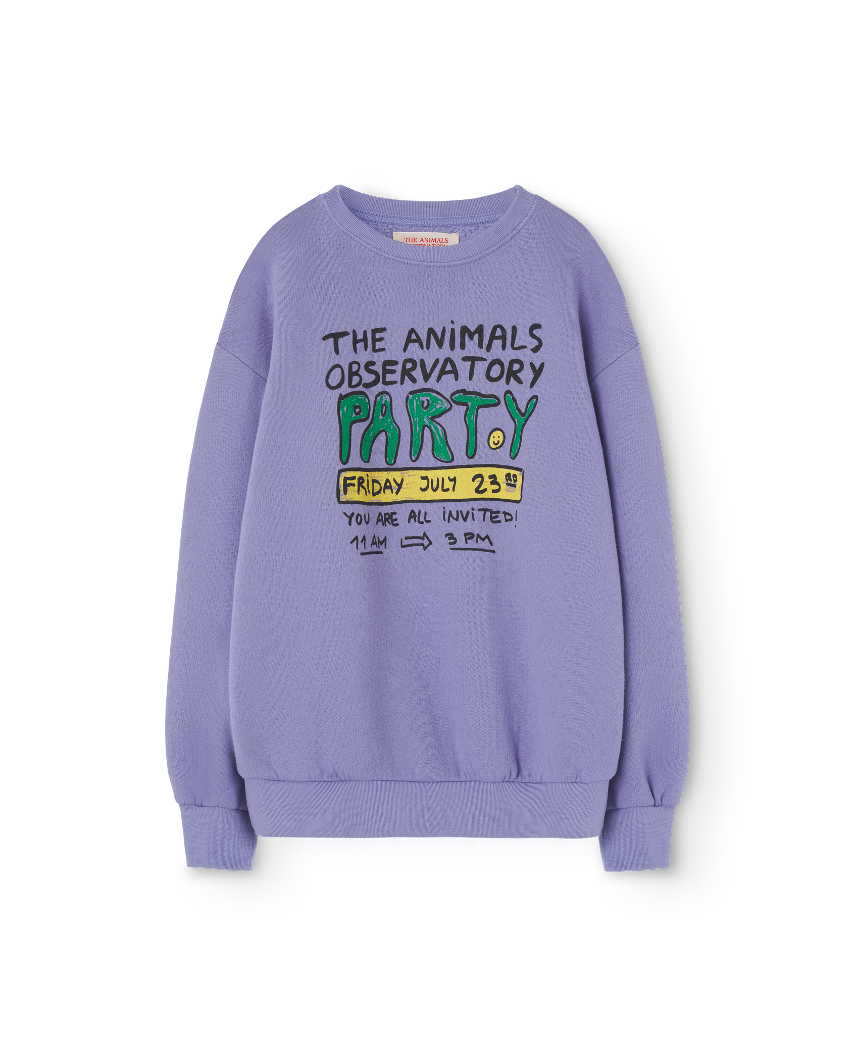 Purple Party Bear Sweatshirt PRODUCT FRONT