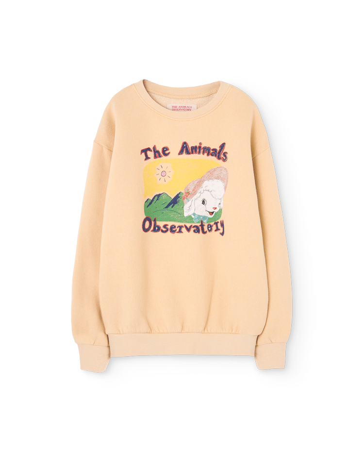 Beige Sheep Bear Sweatshirt COVER