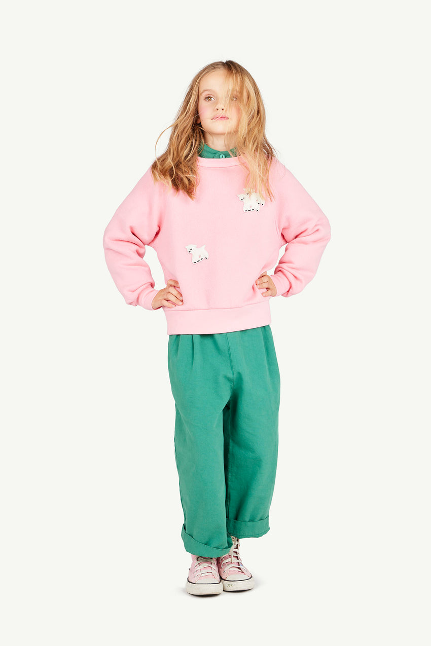 Pink Sheep Shark Sweatshirt MODEL FRONT