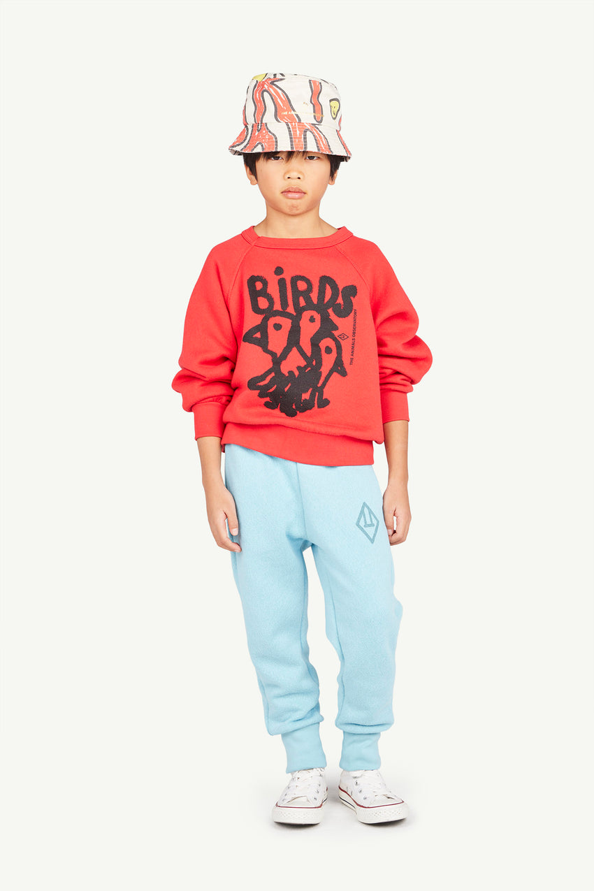 Red Flock Shark Sweatshirt MODEL FRONT