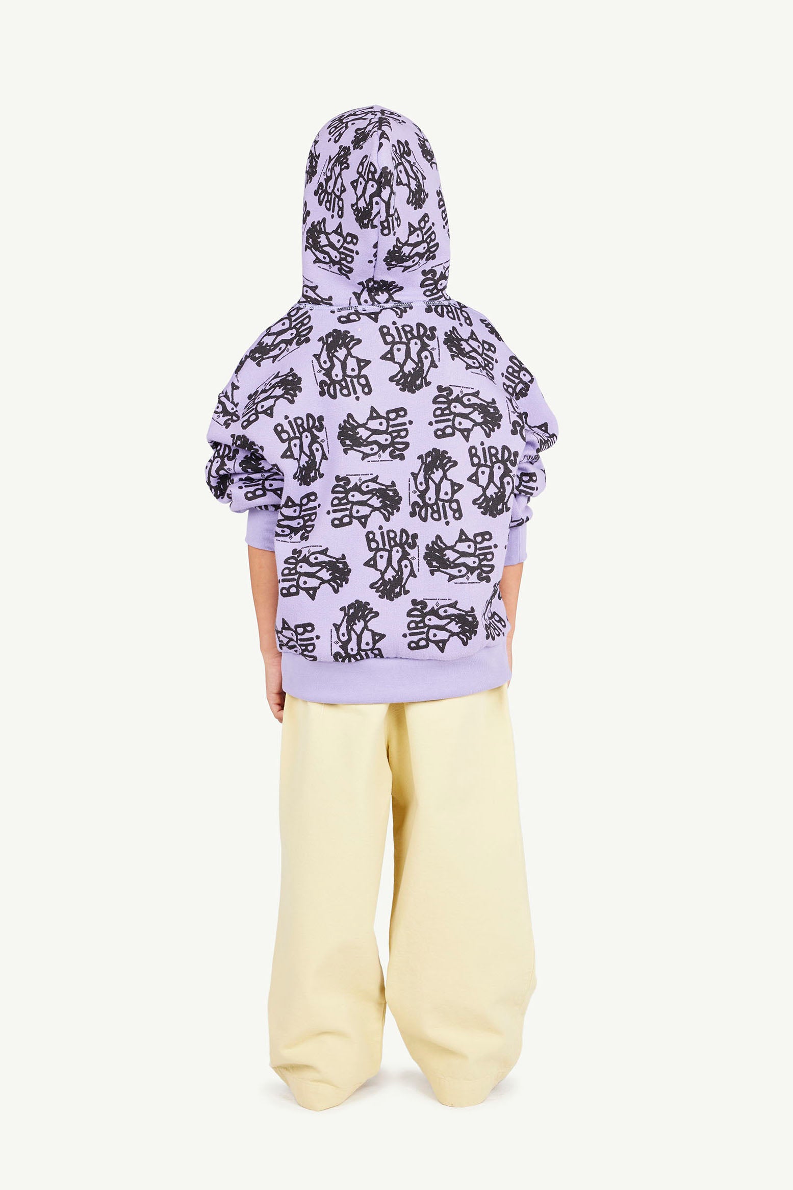 Purple Flock Beaver Hoodie MODEL BACK