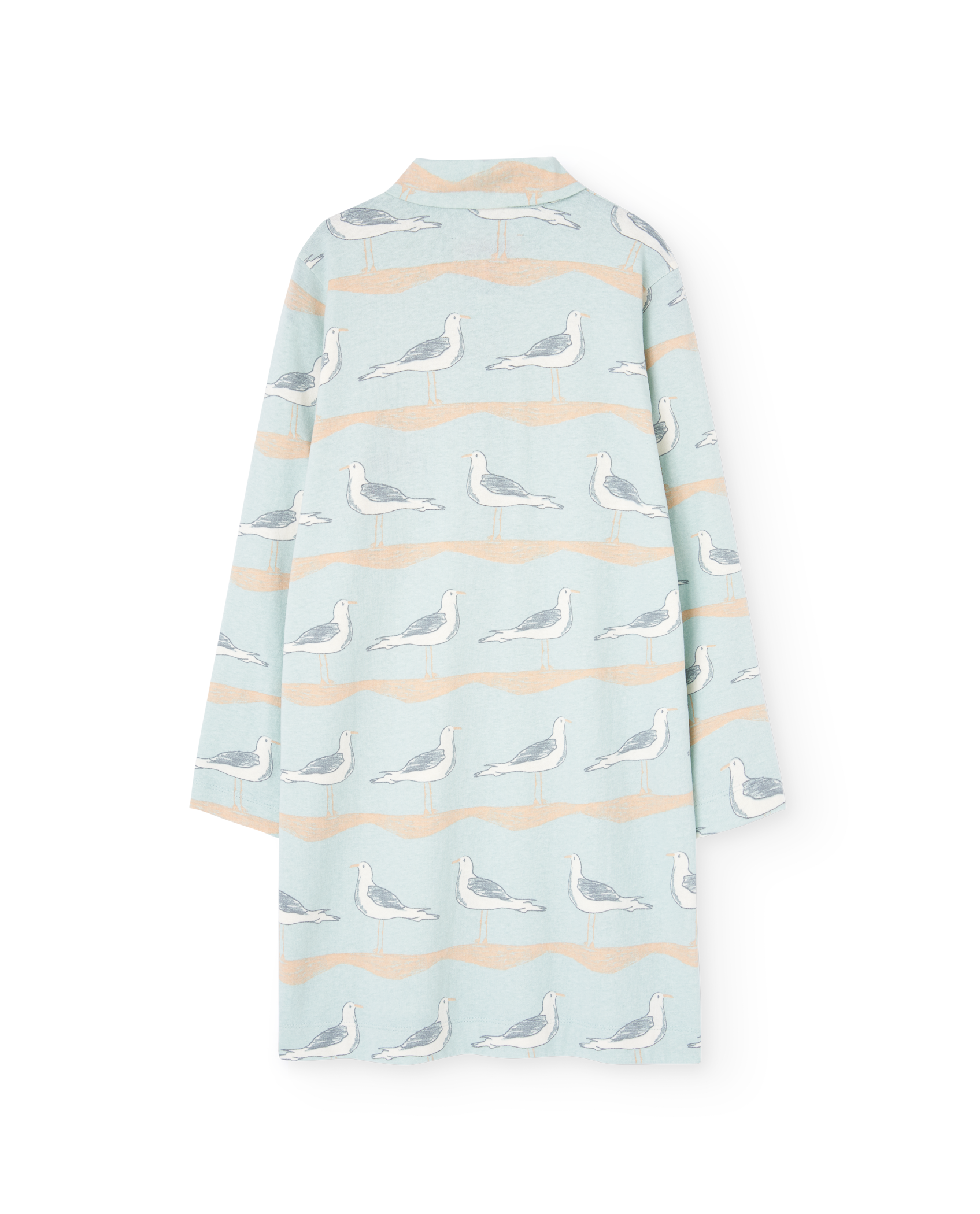 White Seagulls Dragon Dress PRODUCT BACK