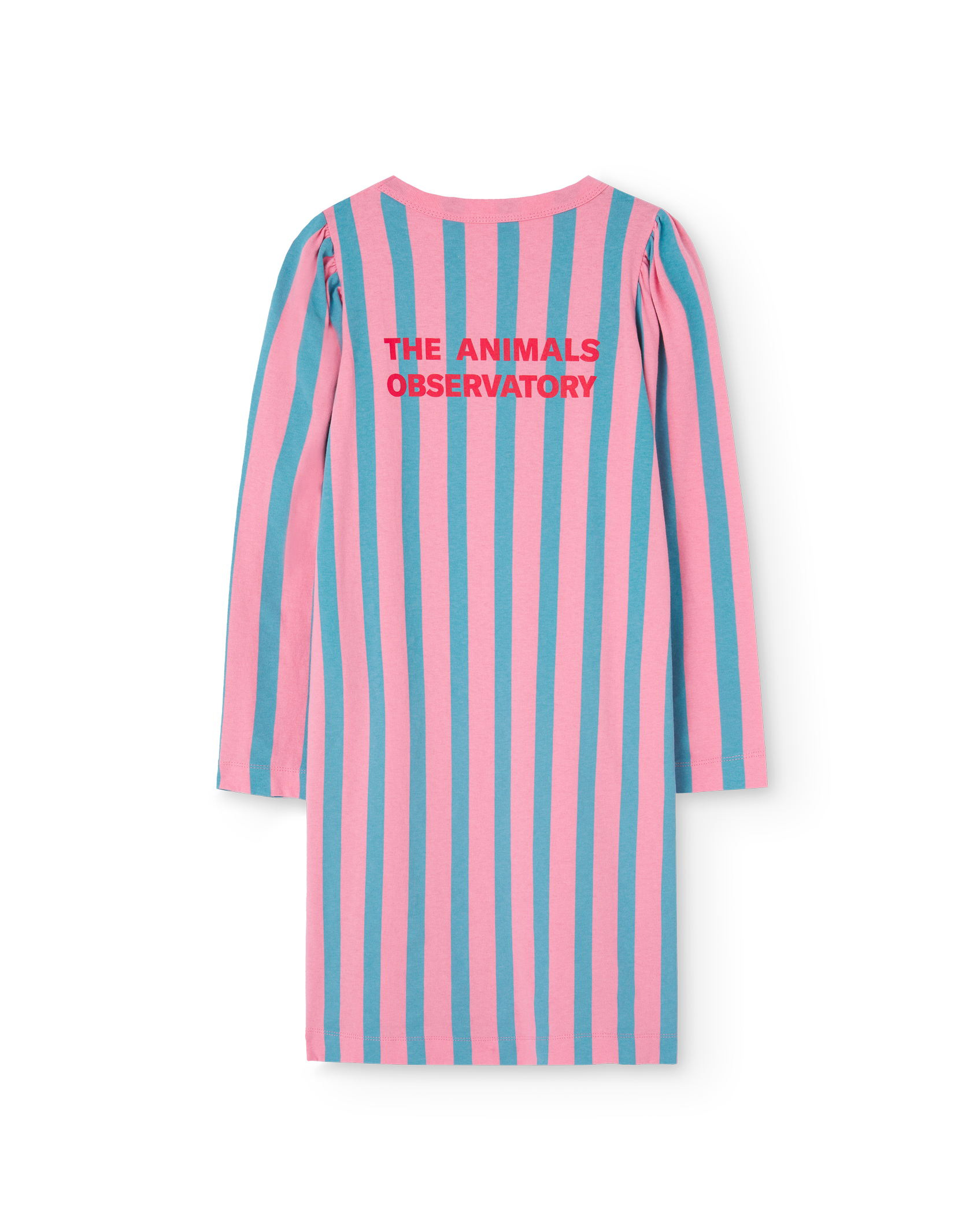 Pink Stripes Dog Dress PRODUCT BACK