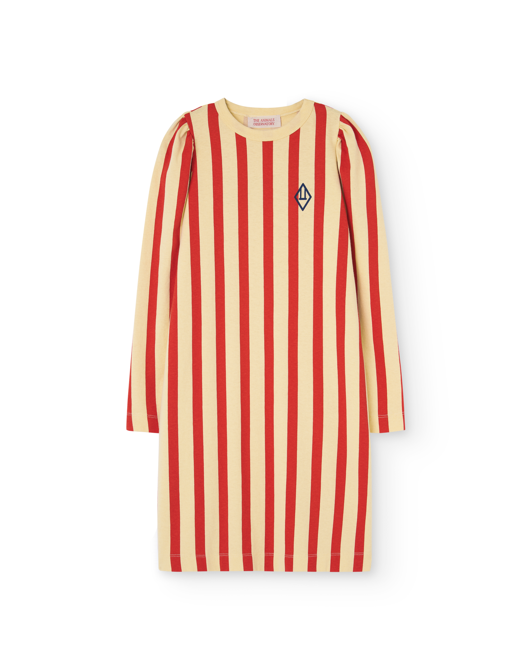 Cream Yellow Stripes Dog Dress PRODUCT FRONT