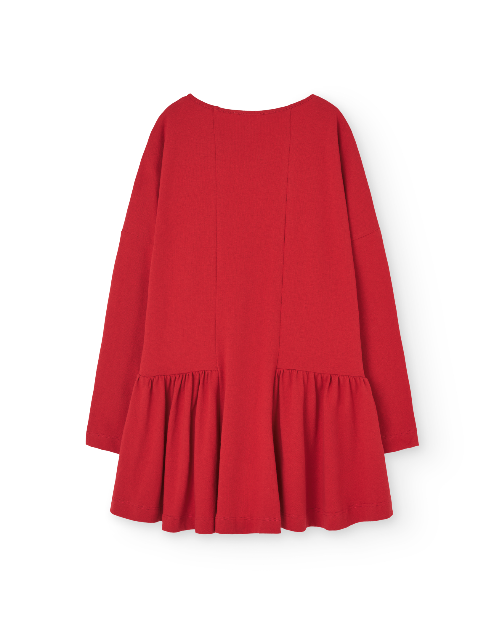 Red Animals Long Walrus Dress PRODUCT BACK