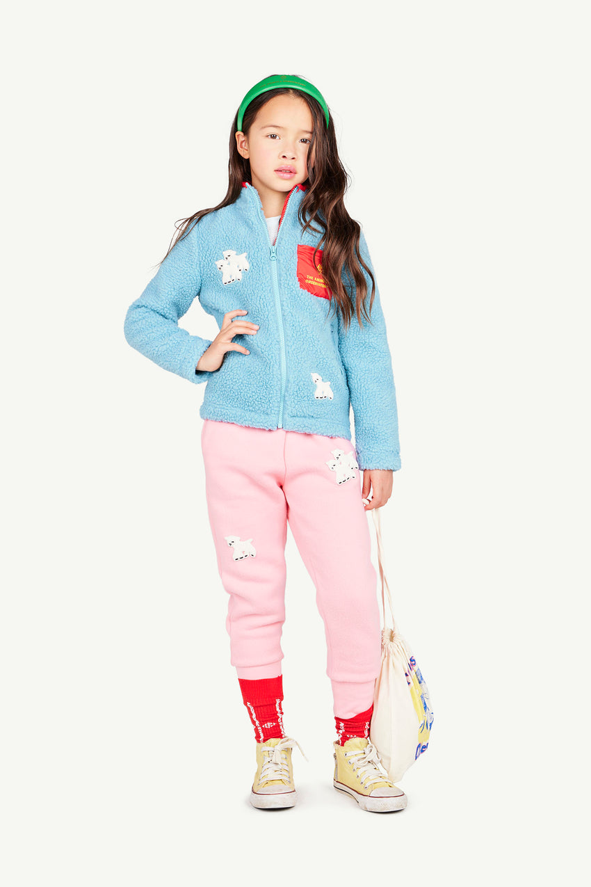 Pink Sheep Patch Panther Sweatpants MODEL FRONT