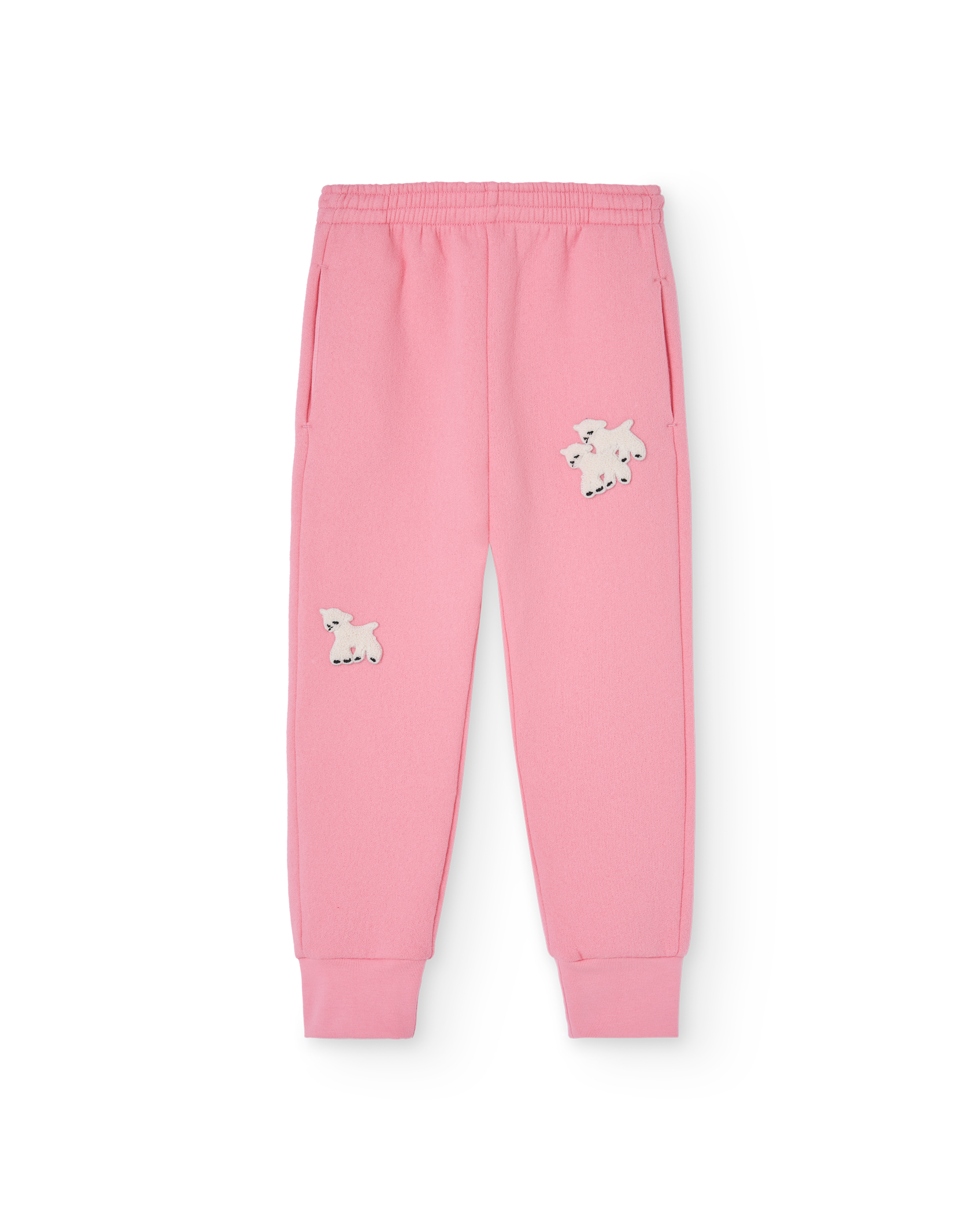 Pink Sheep Patch Panther Sweatpants PRODUCT FRONT