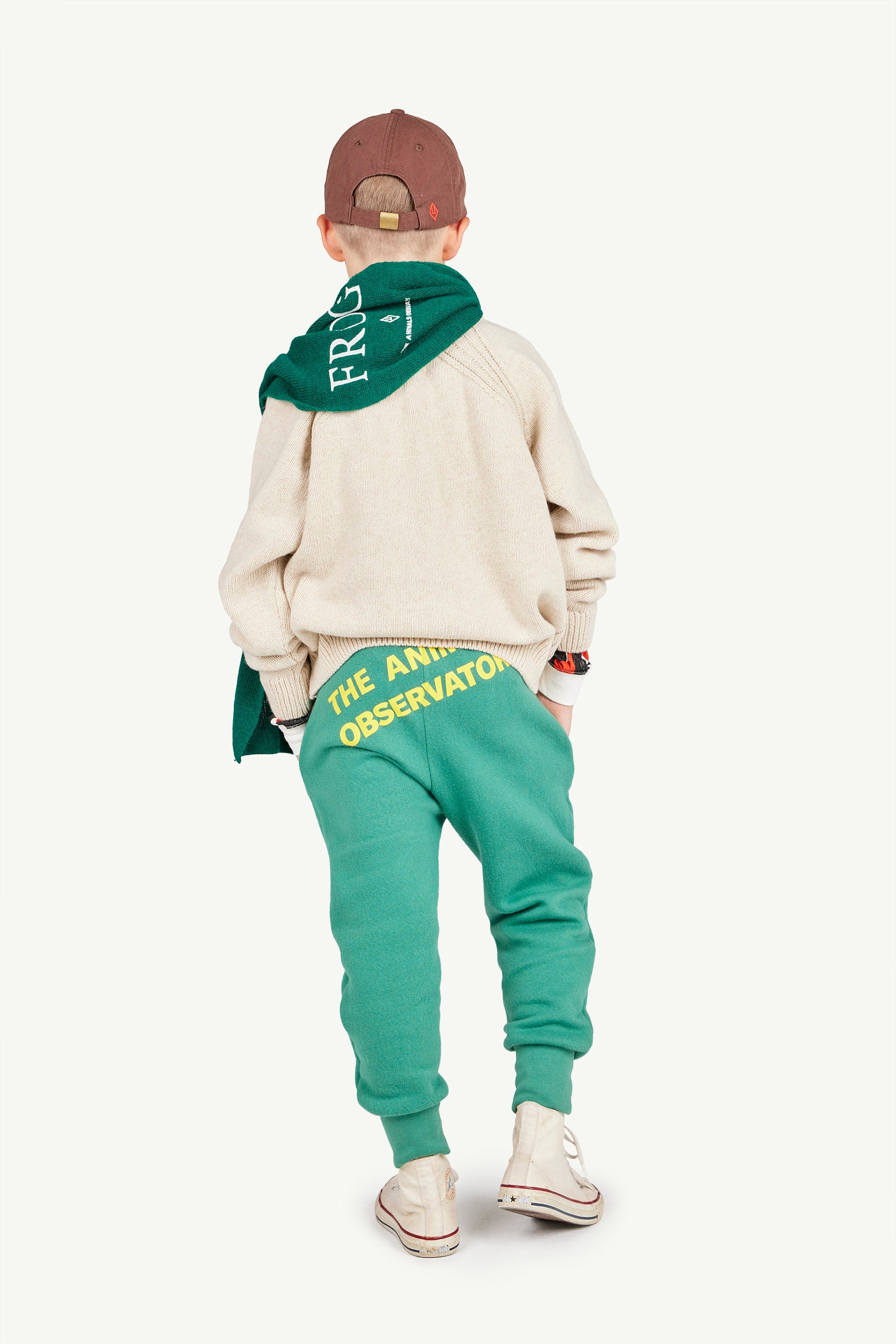 Green Symbol Panther Sweatpants MODEL BACK