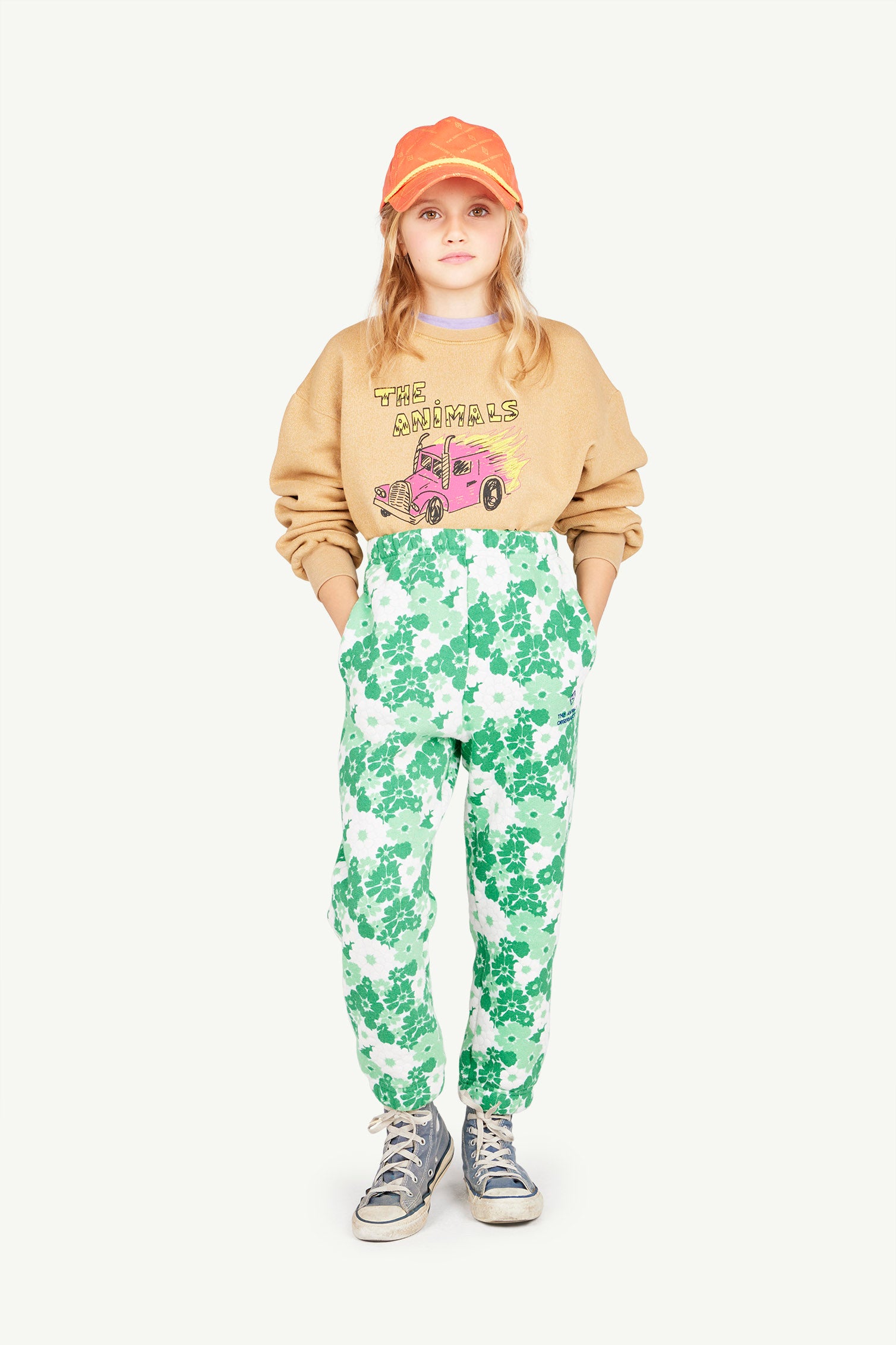 Green Dromedary Sweatpants MODEL FRONT