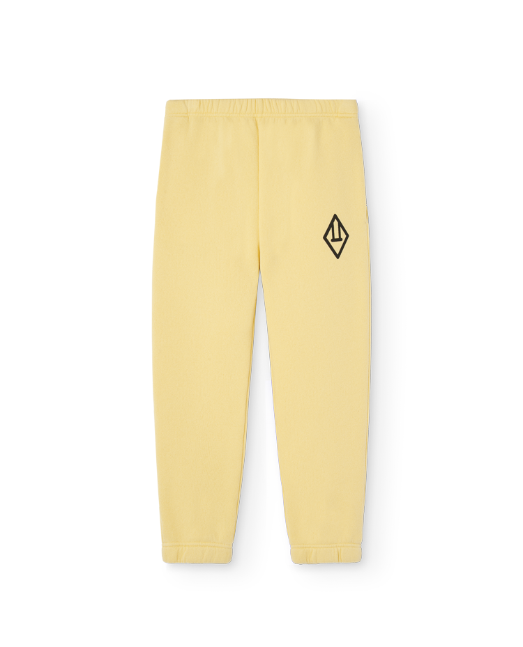 Cream Yellow Symbol Dromedary Sweatpants COVER