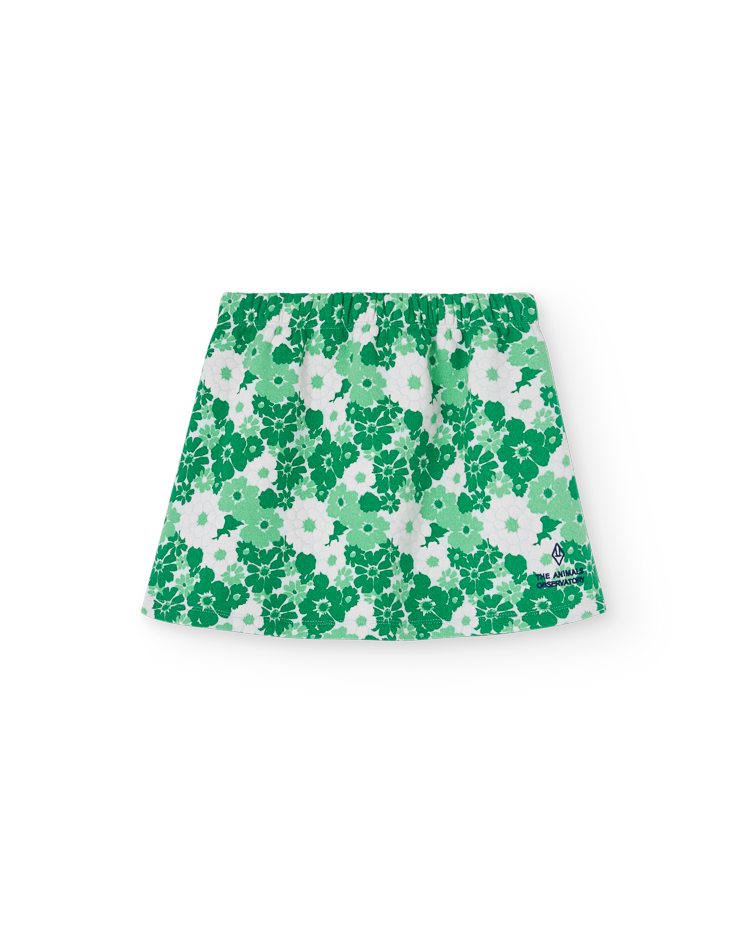 Green Wallpaper Wombat Skirt COVER