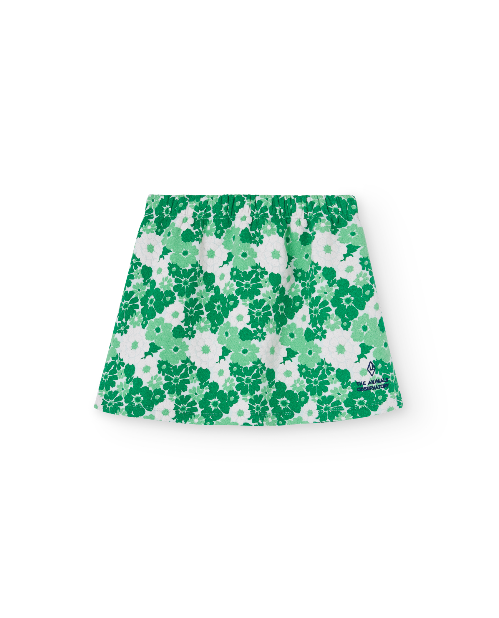 Green Wallpaper Wombat Skirt PRODUCT FRONT