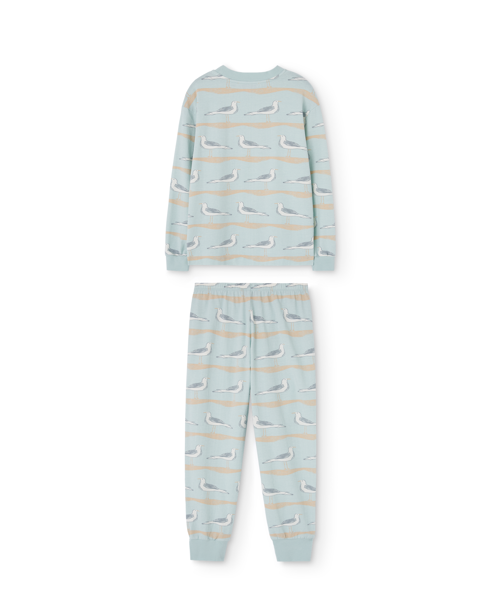 White Llama Pajama PRODUCT BACK