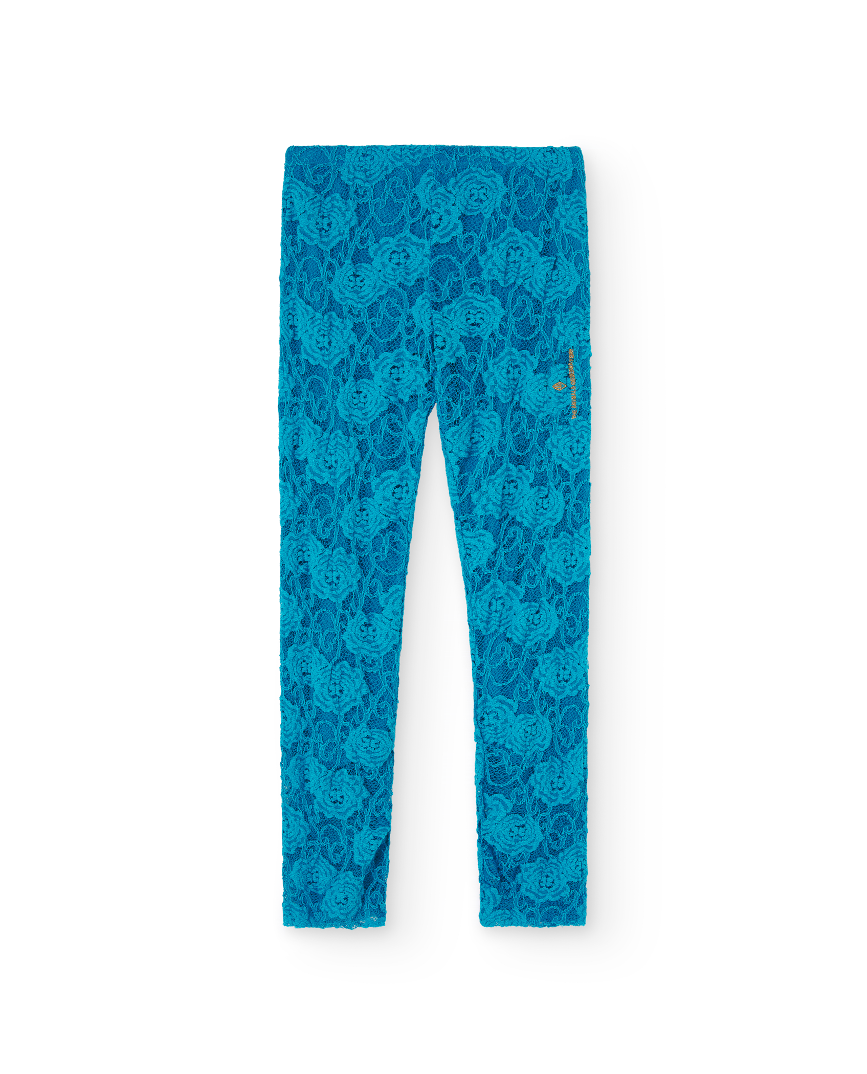 Blue Lace Alligator Lace Pants PRODUCT FRONT