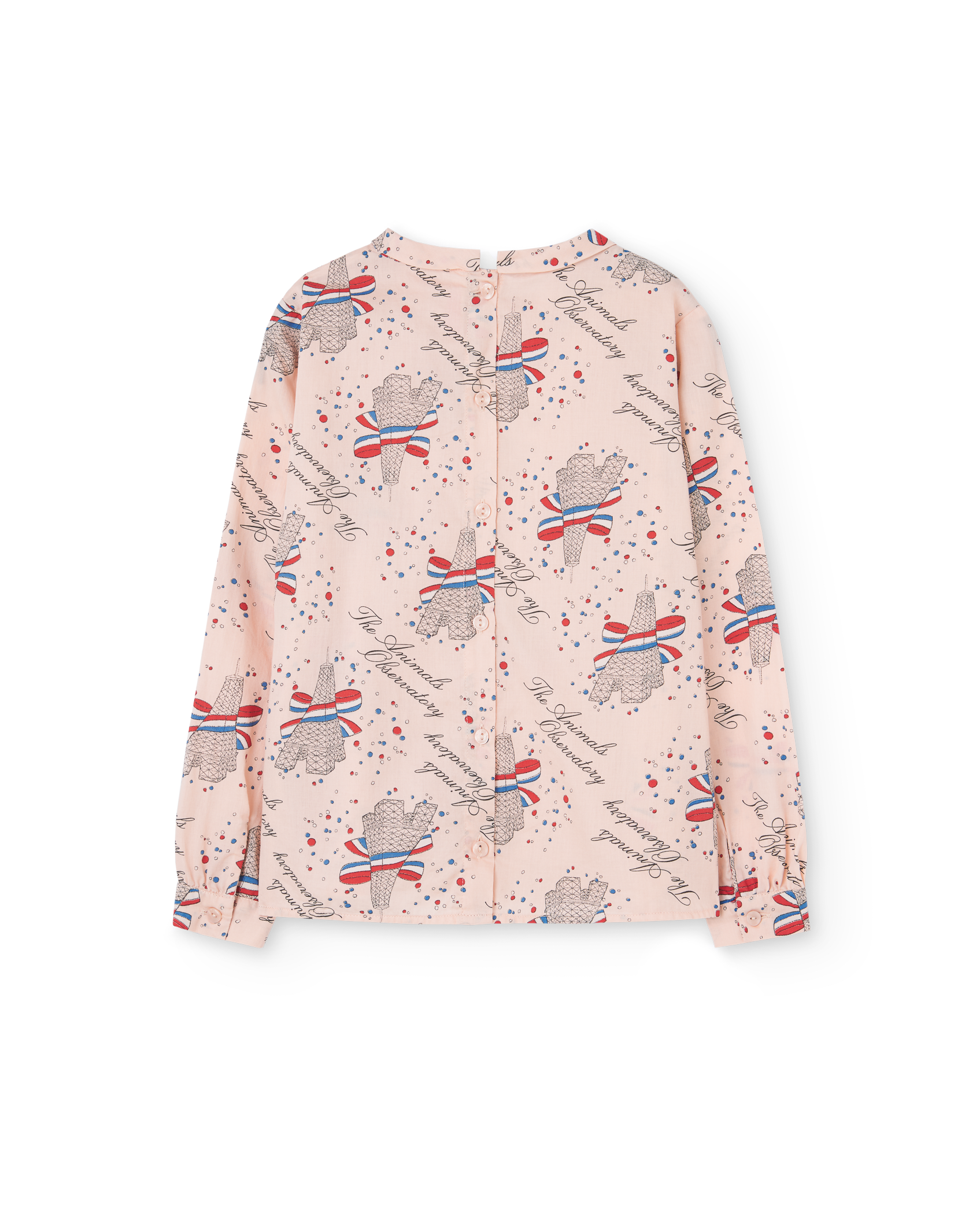 Rose Eiffel Seagull Blouse PRODUCT BACK