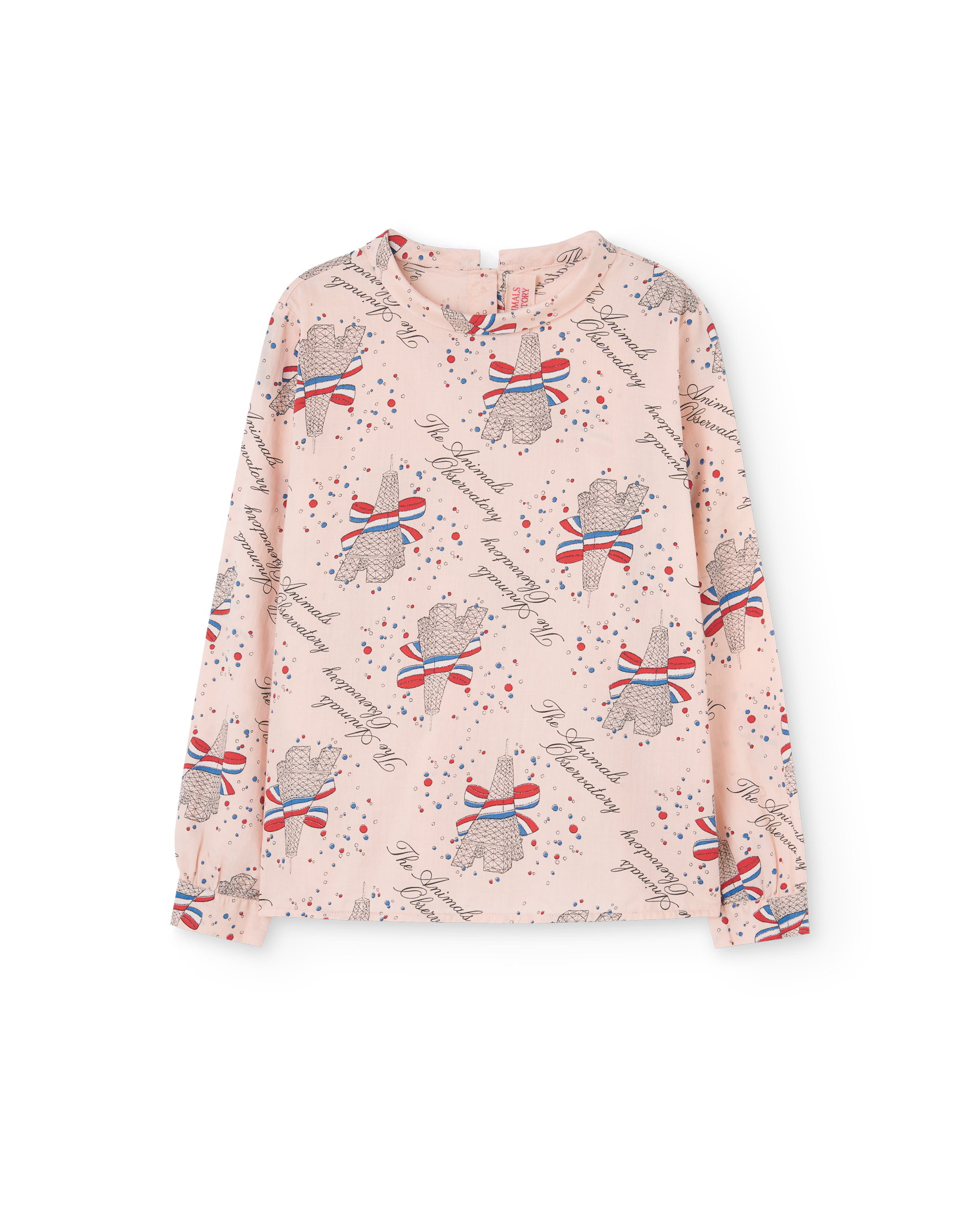 Rose Eiffel Seagull Blouse PRODUCT FRONT