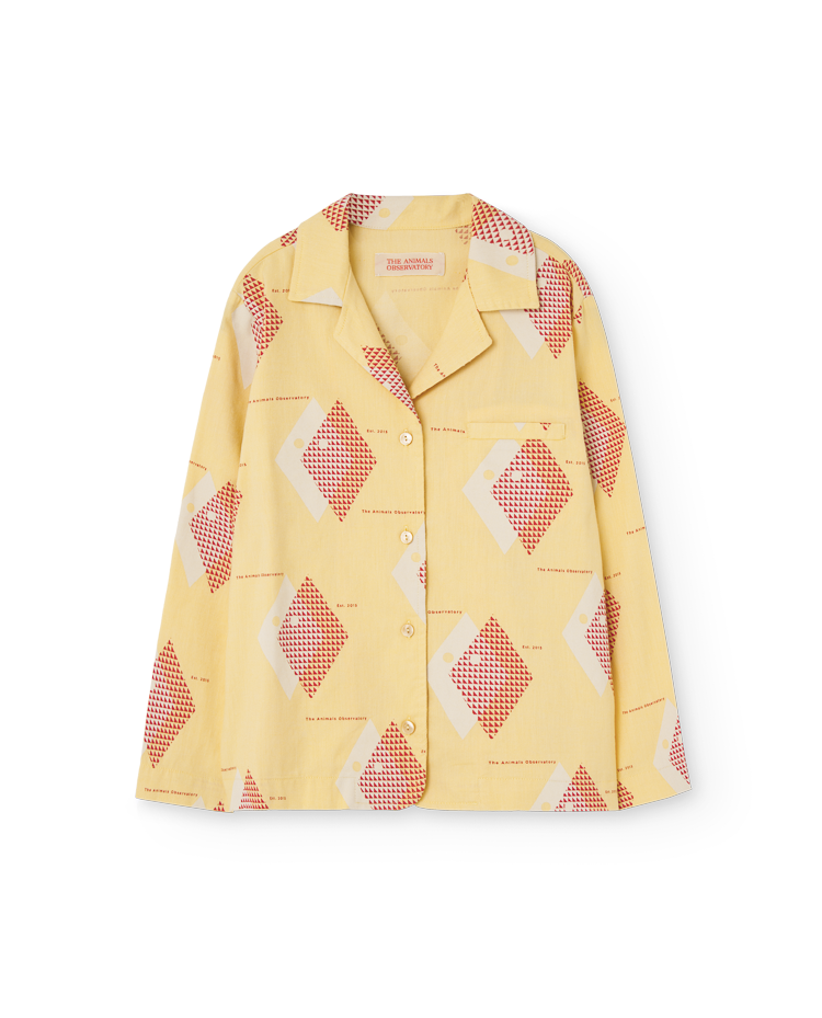 Cream Yellow Long Kangaroo Shirt COVER