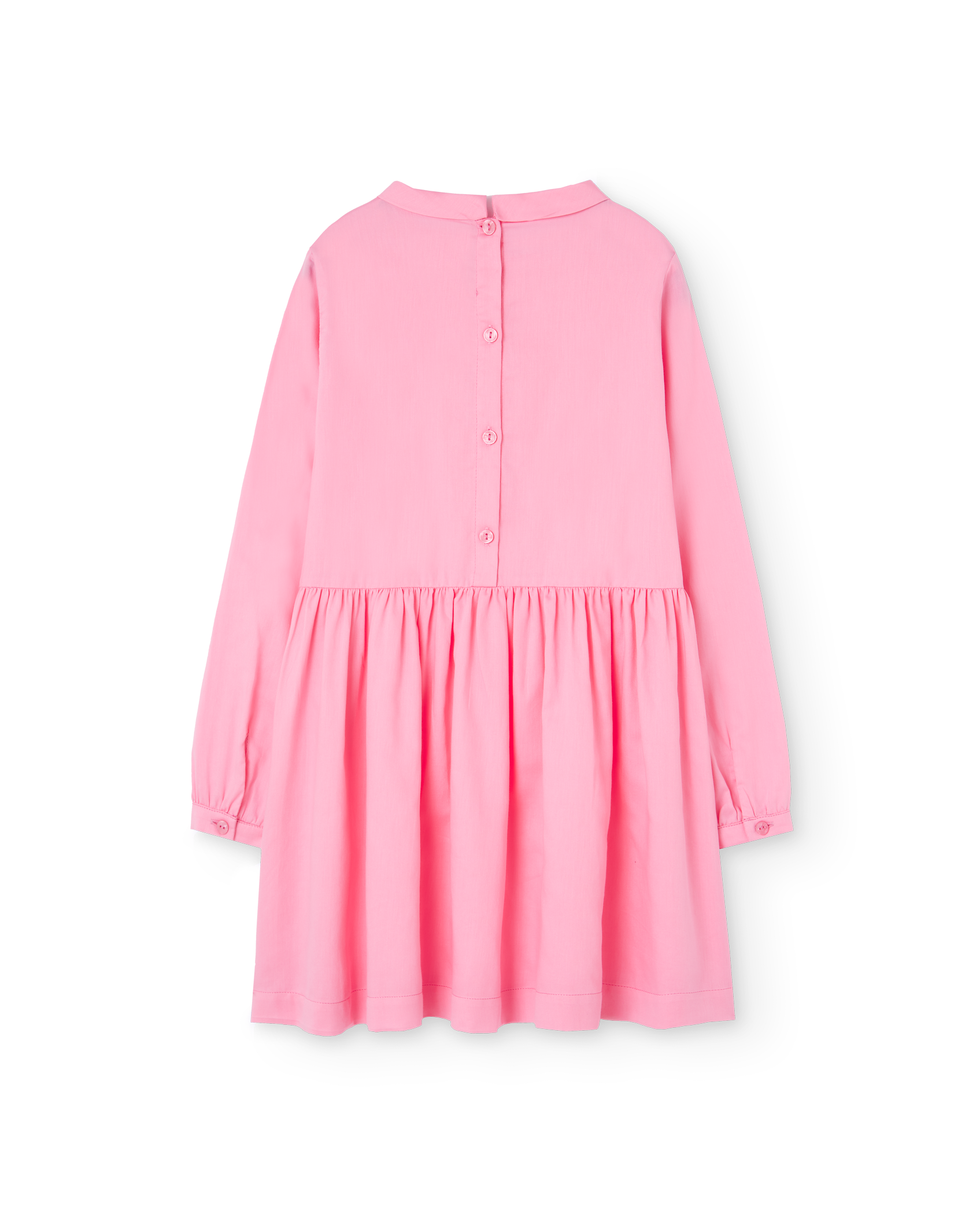 Pink Pleat Tortoise Dress PRODUCT BACK