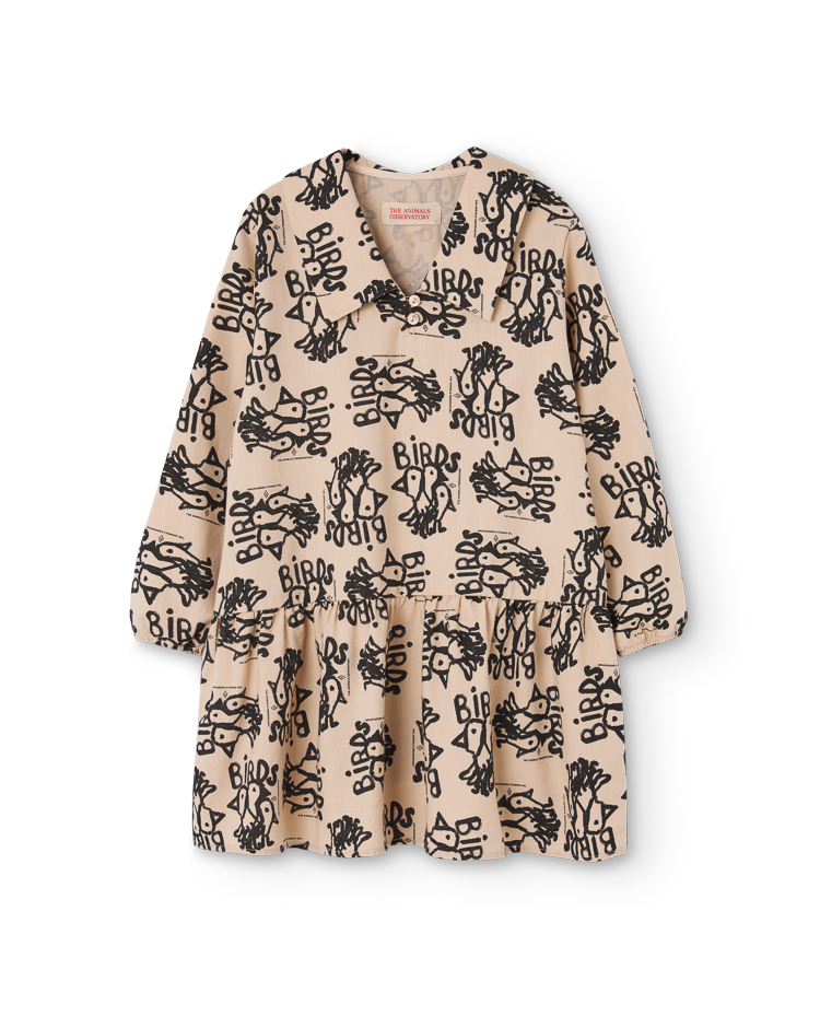 Brown Birds Albatross Dress COVER