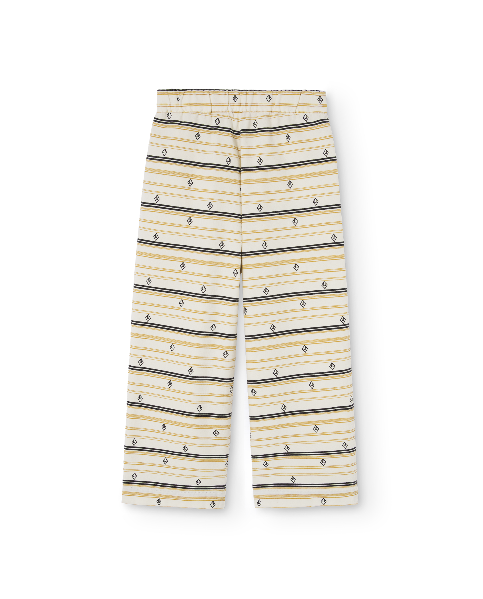 White Unique Elephant Pants PRODUCT BACK