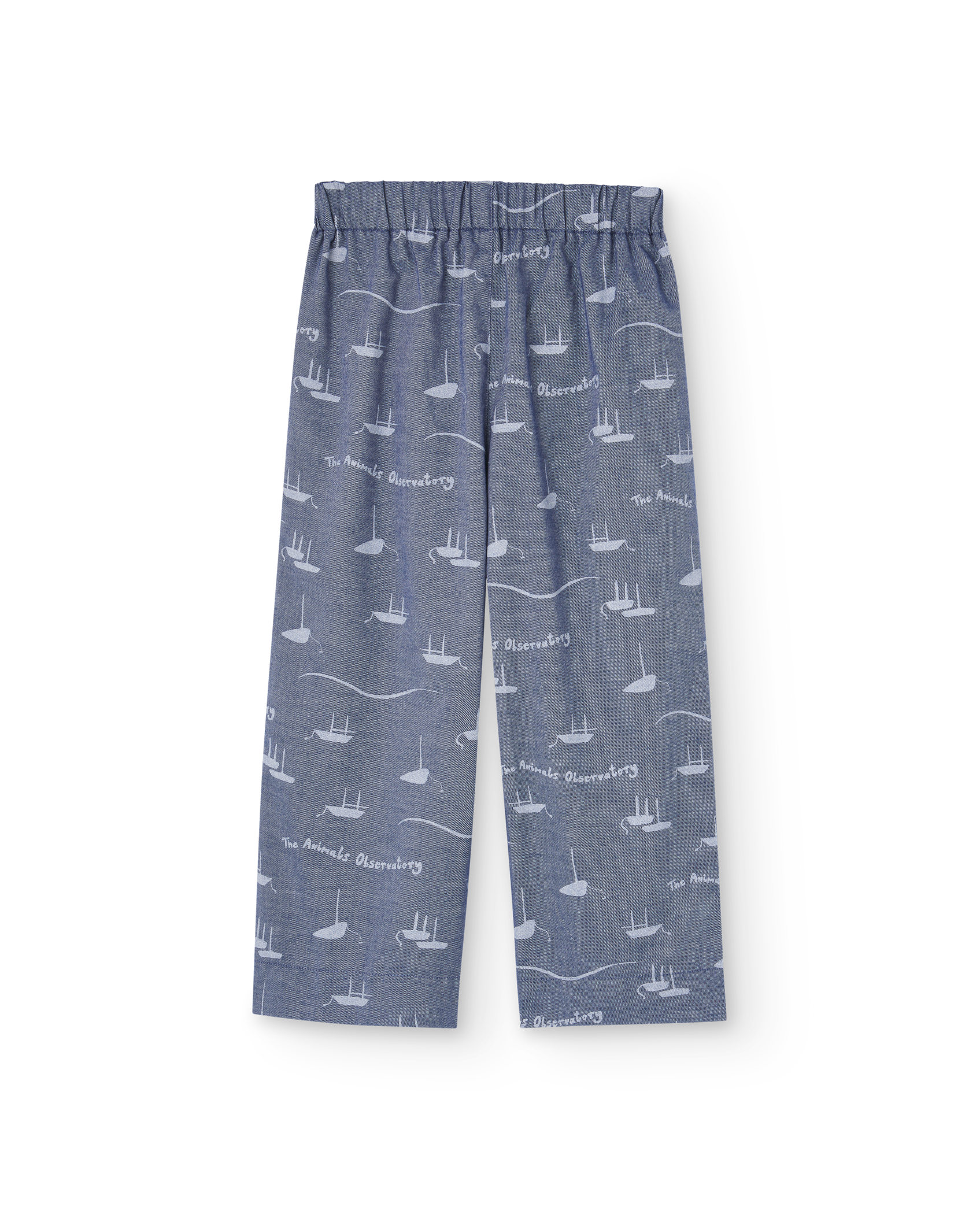 Navy Warm Antelope Pants PRODUCT BACK