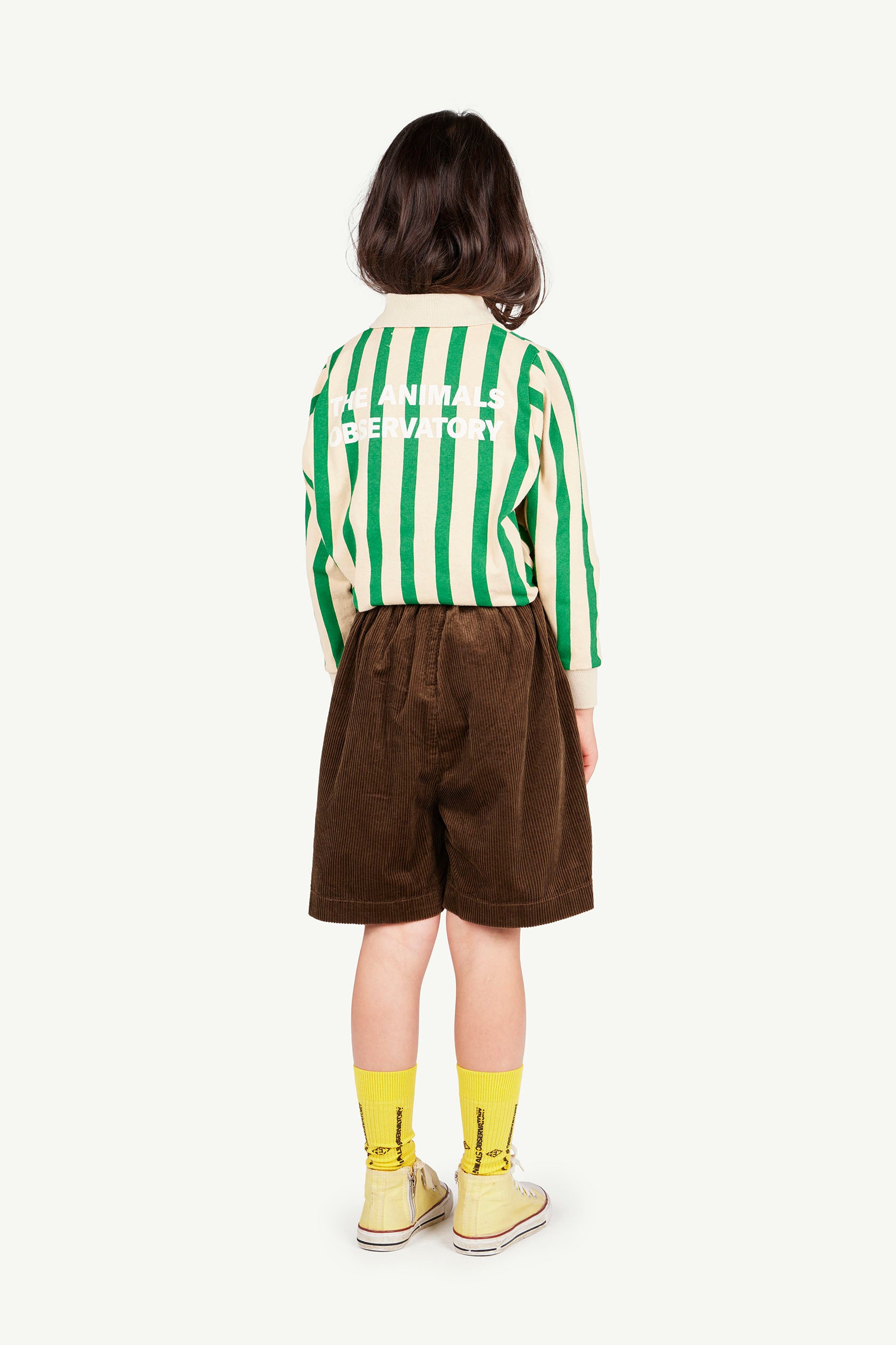 Walnut Monkey Bermuda Shorts MODEL BACK