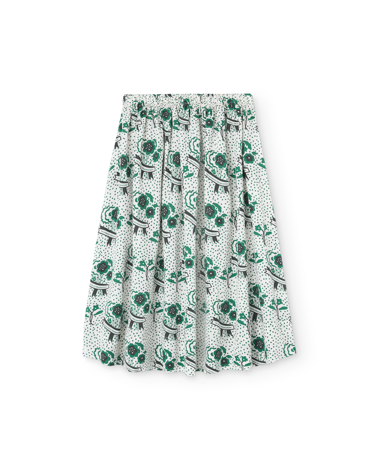 White Poppy Woven Ladybug Skirt COVER