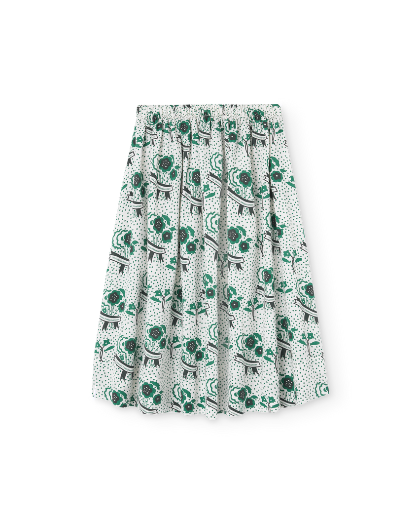 White Poppy Woven Ladybug Skirt PRODUCT FRONT