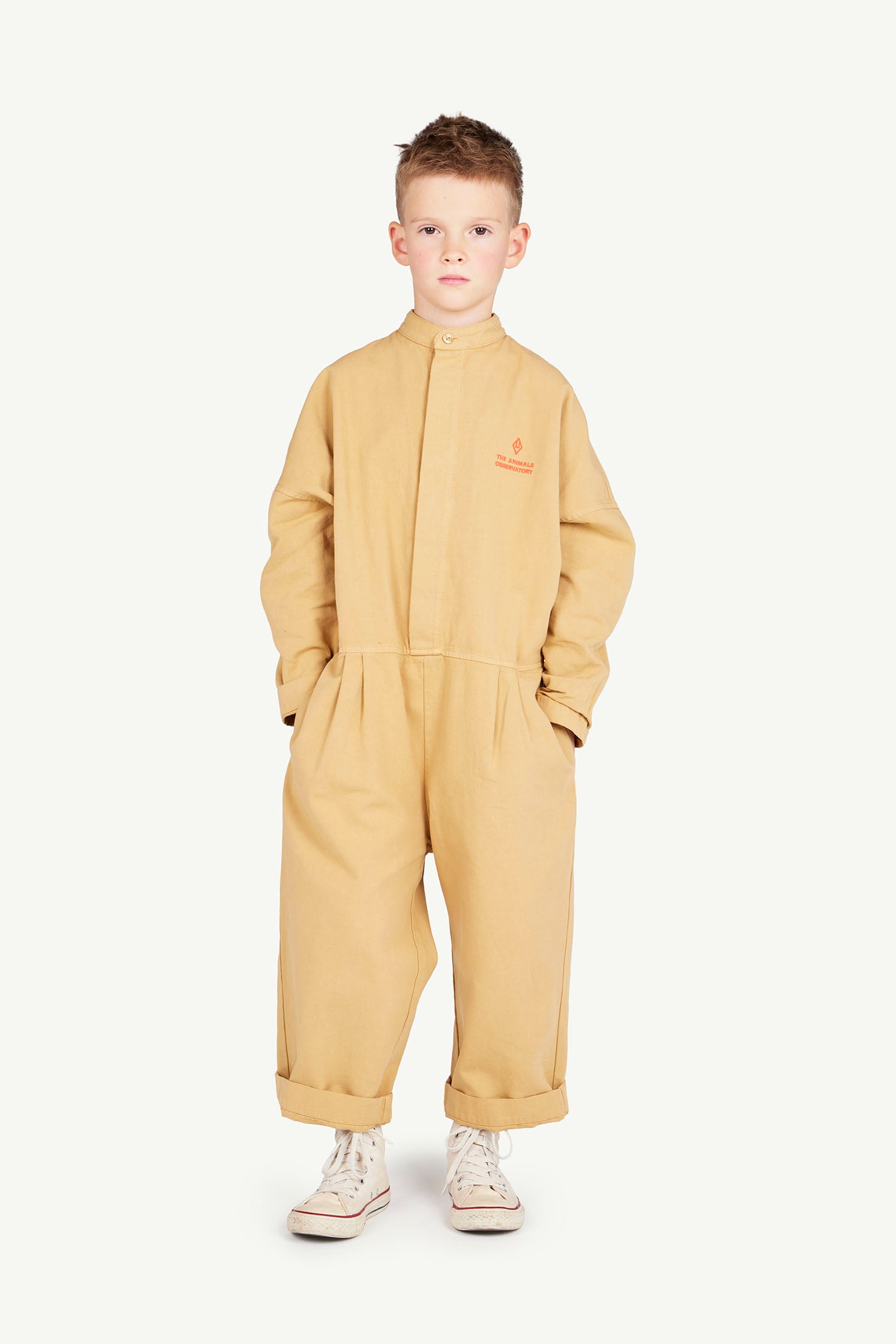 Brown Grasshopper Jumpsuit MODEL FRONT