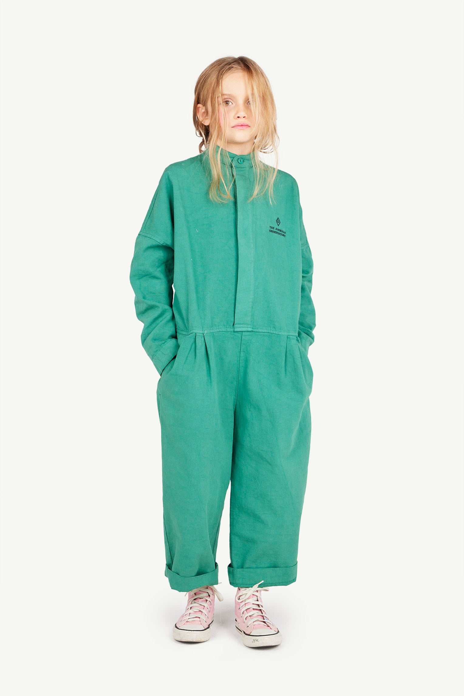 Green Grasshopper Jumpsuit MODEL FRONT