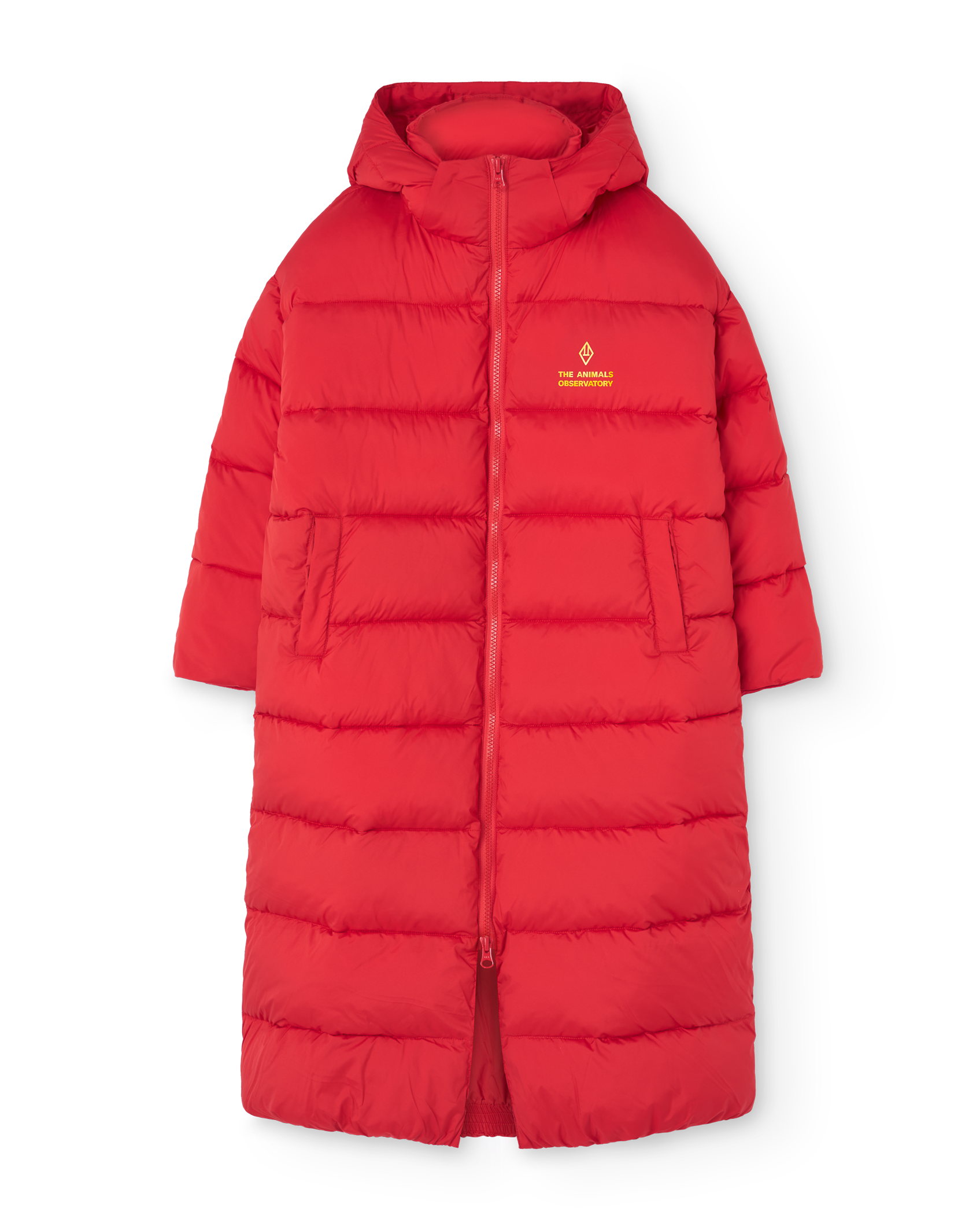 Red Calf Padded Jacket PRODUCT FRONT