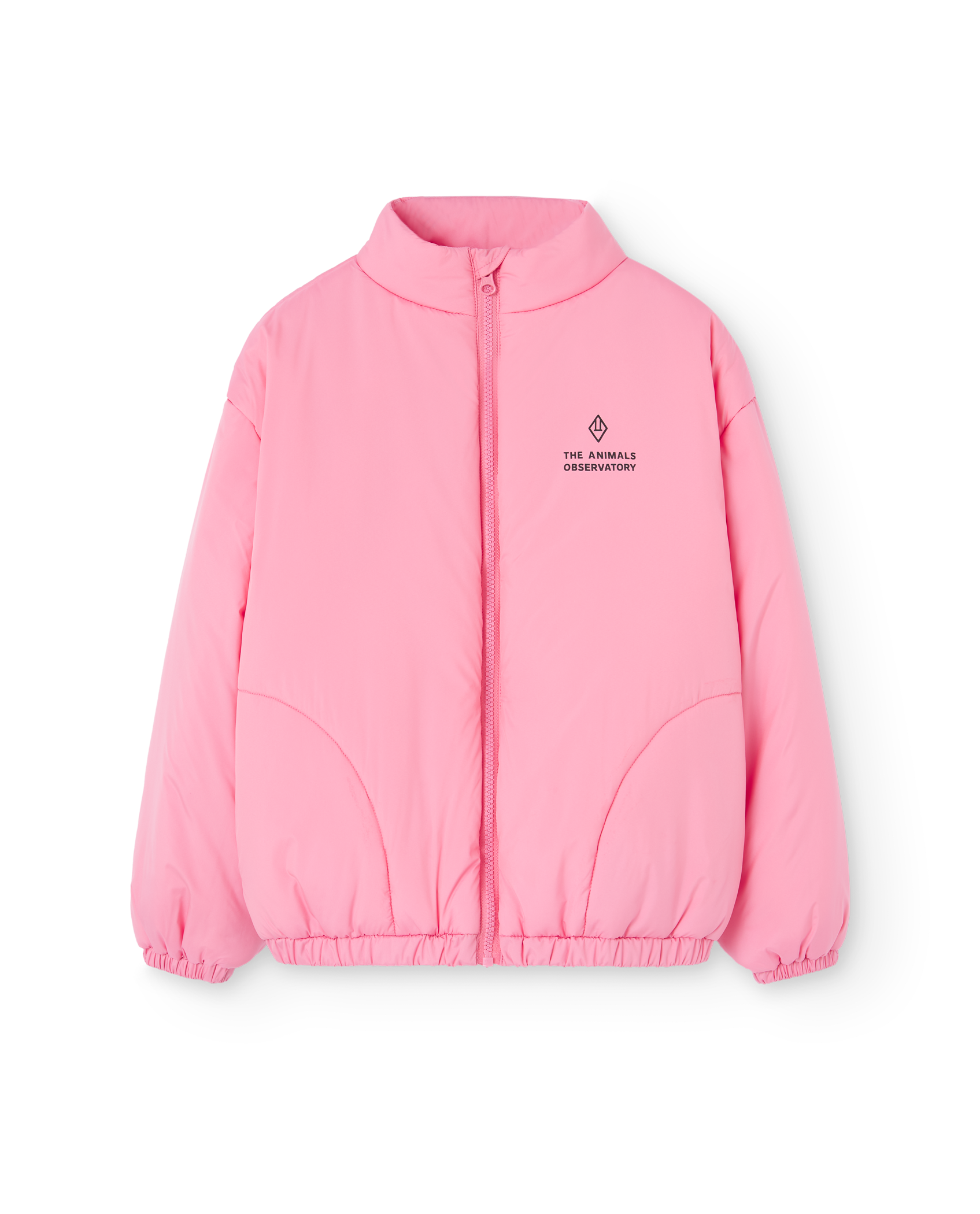 Pink Crocodile Padded Jacket PRODUCT FRONT