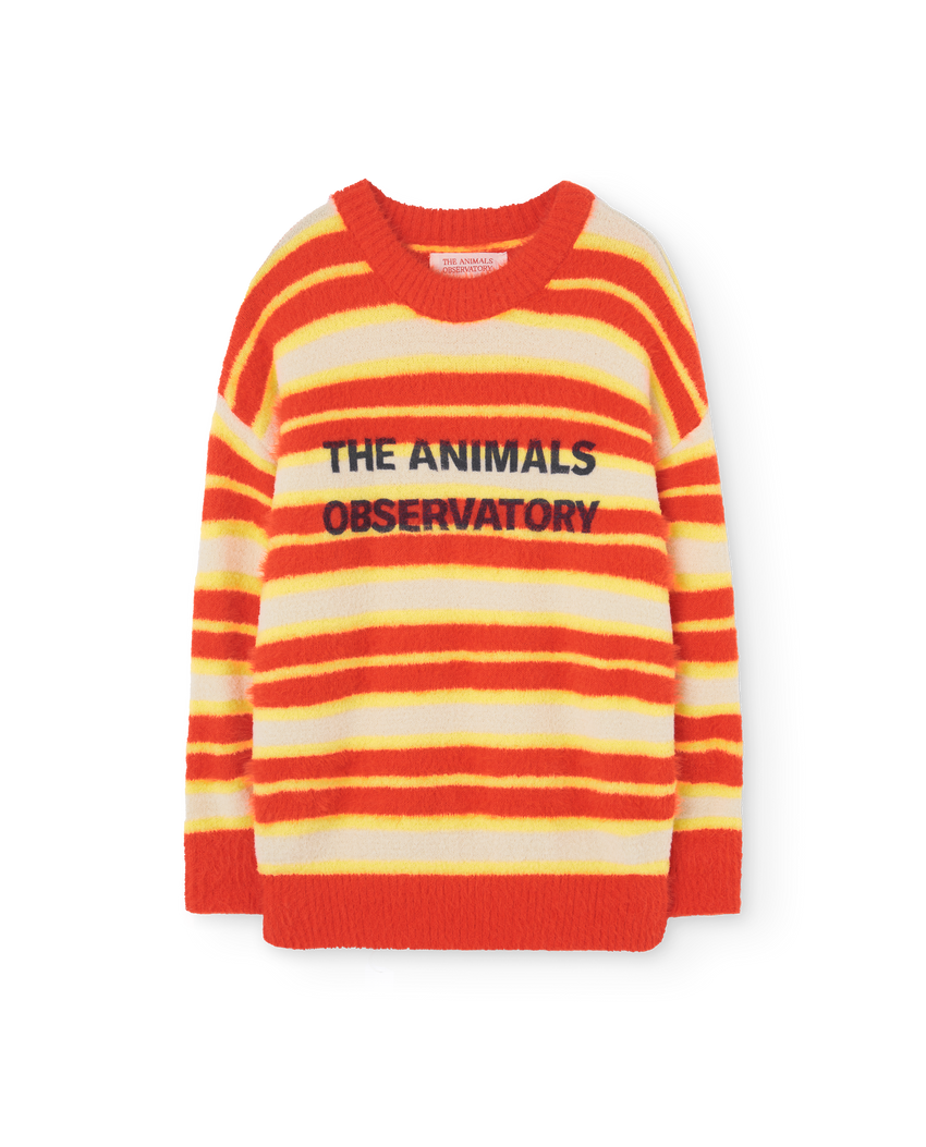 Orange Stripes Bull Sweater PRODUCT FRONT