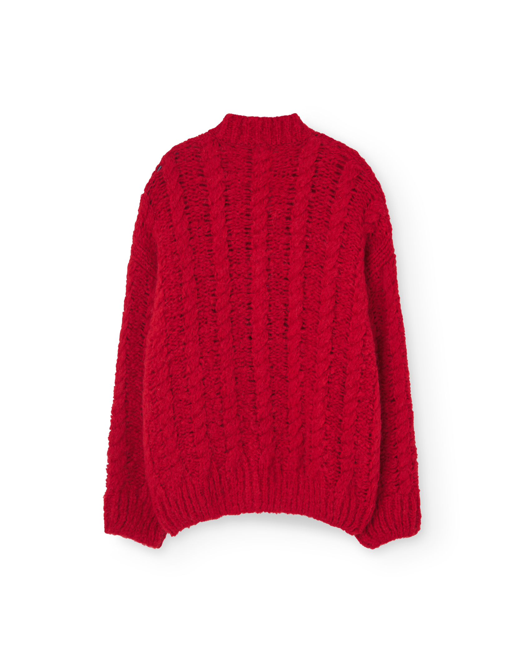 Red Racoon Cable Cardigan PRODUCT BACK