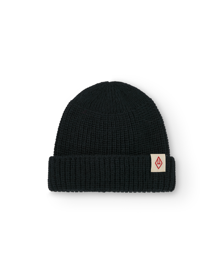 Gorro pony plain azul marino