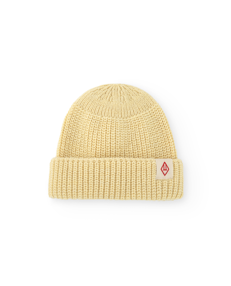 Cream Yellow Pony Beanie