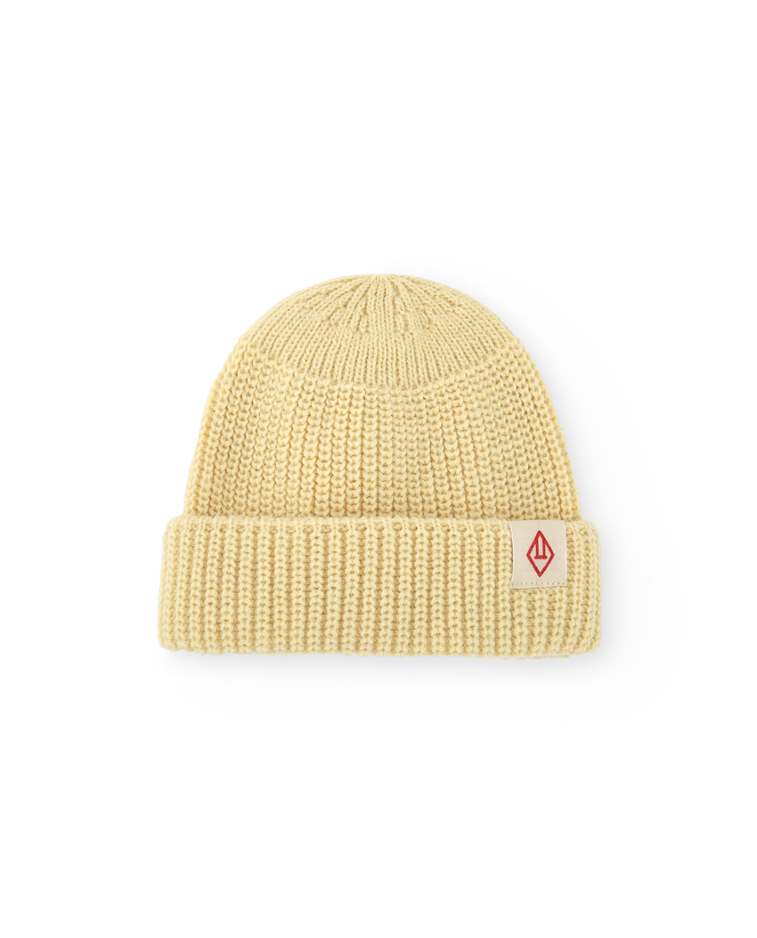 Cream Yellow Pony Beanie