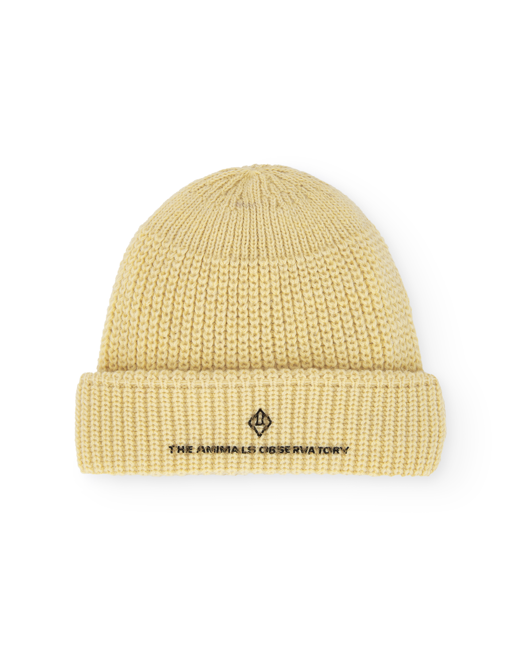 Cream Yellow Pony Beanie PRODUCT FRONT