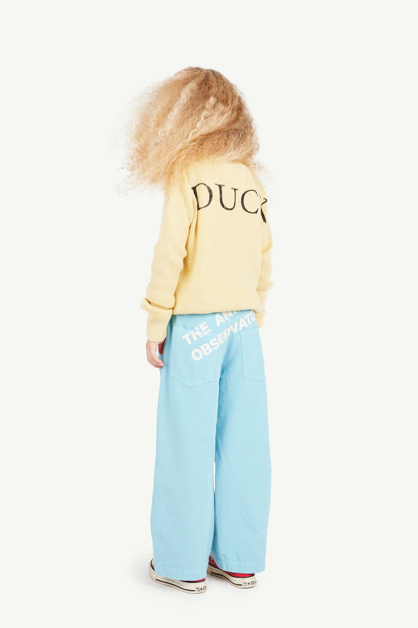 Duck Cream Yellow Bull Sweater MODEL BACK