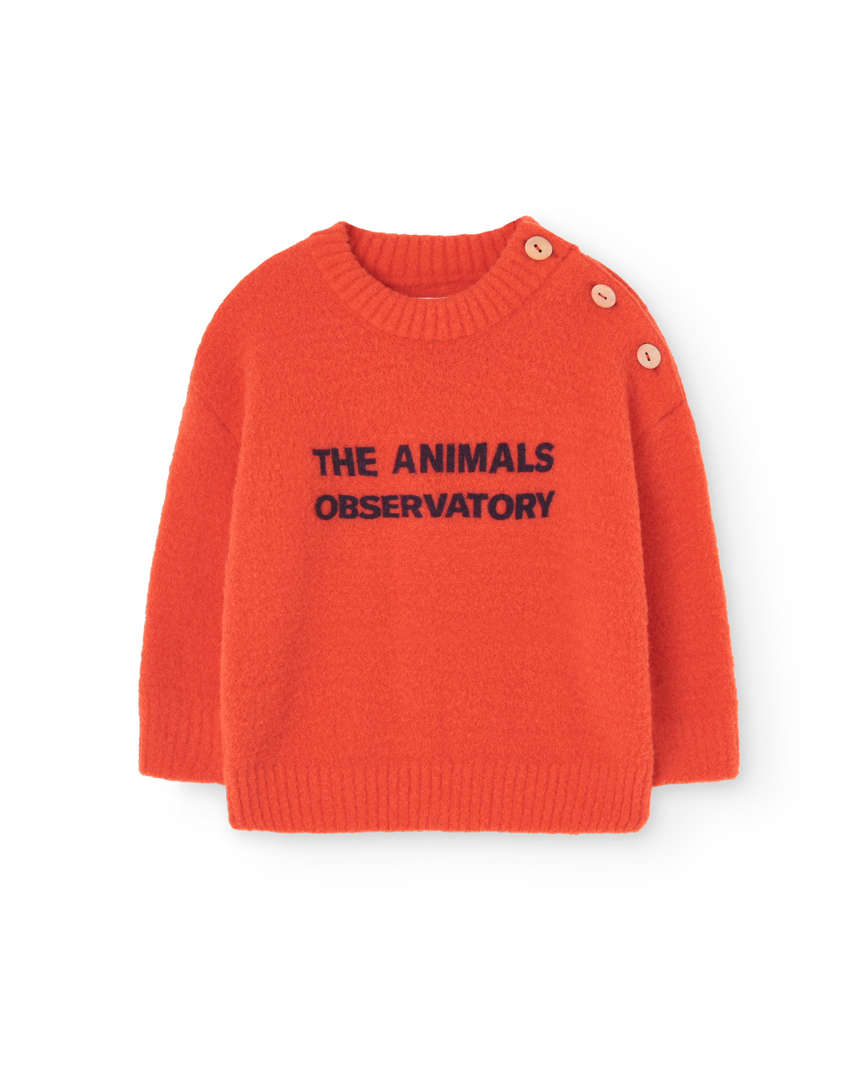 Orange Bobcat Baby Sweater PRODUCT FRONT