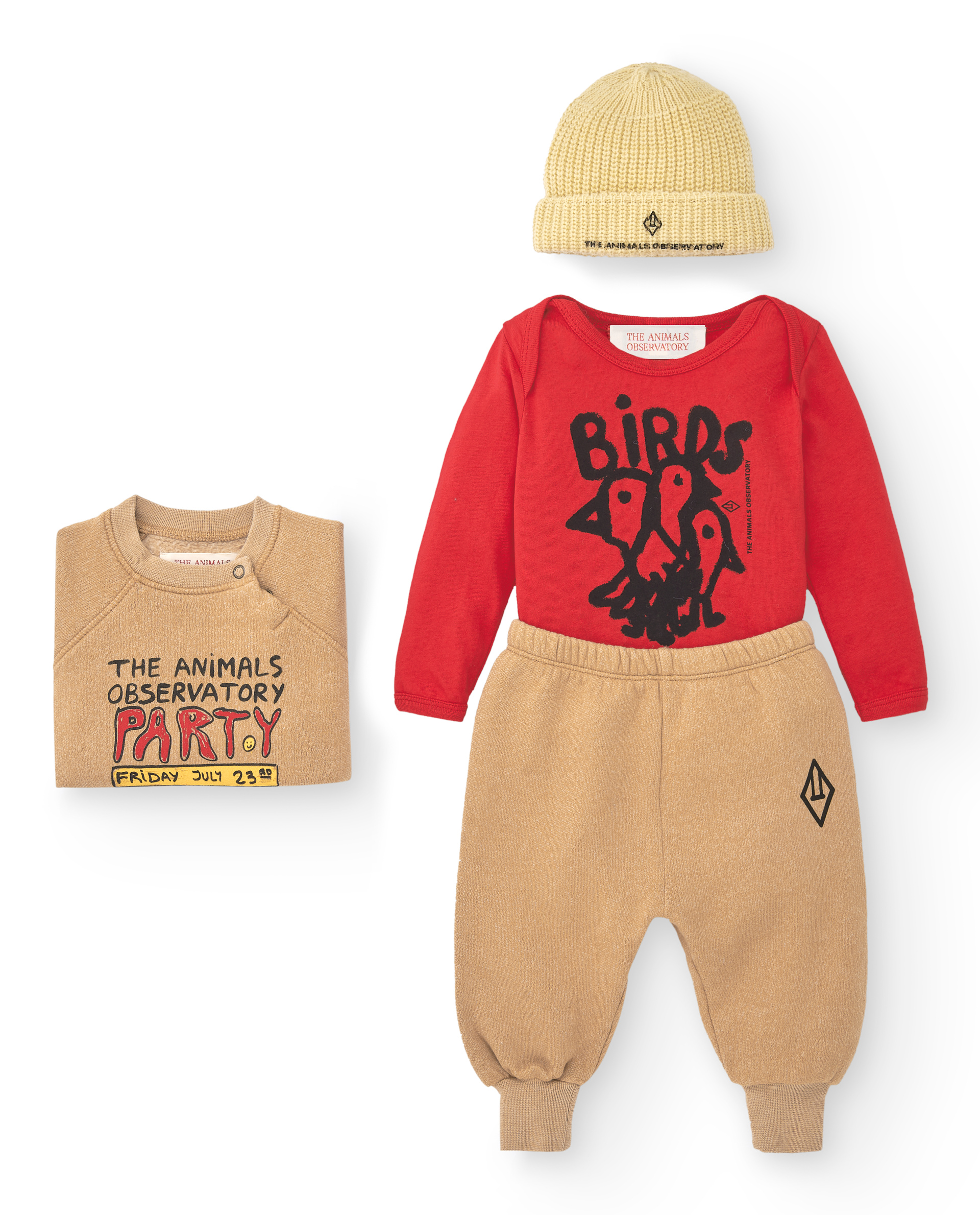 Brown Jackal Baby Sweatshirt MODEL FRONT