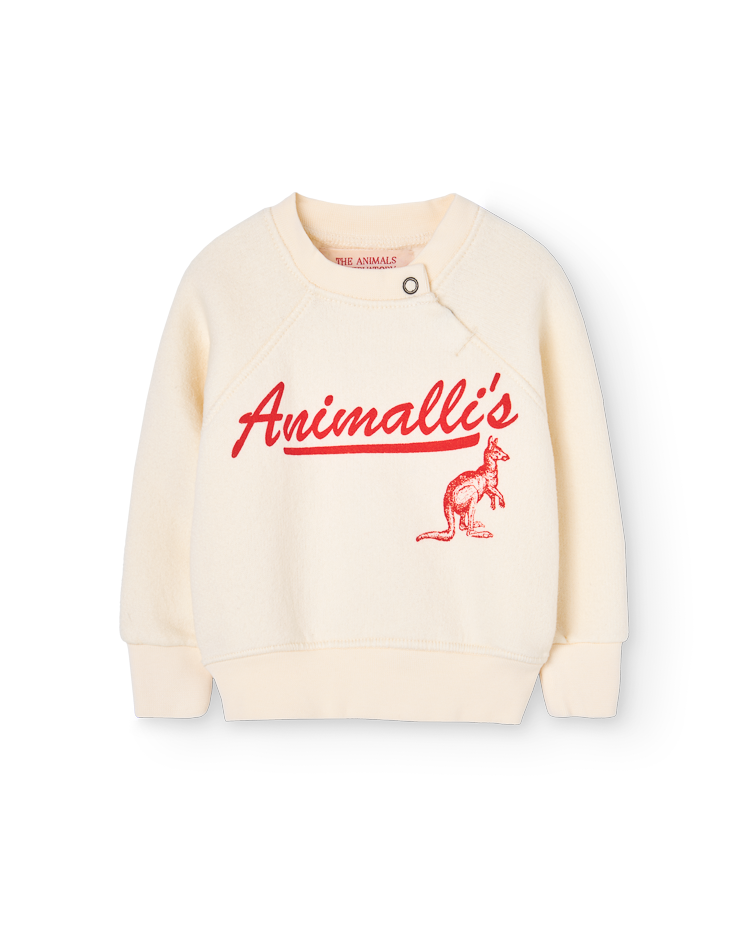 White Jackal Baby Sweatshirt COVER