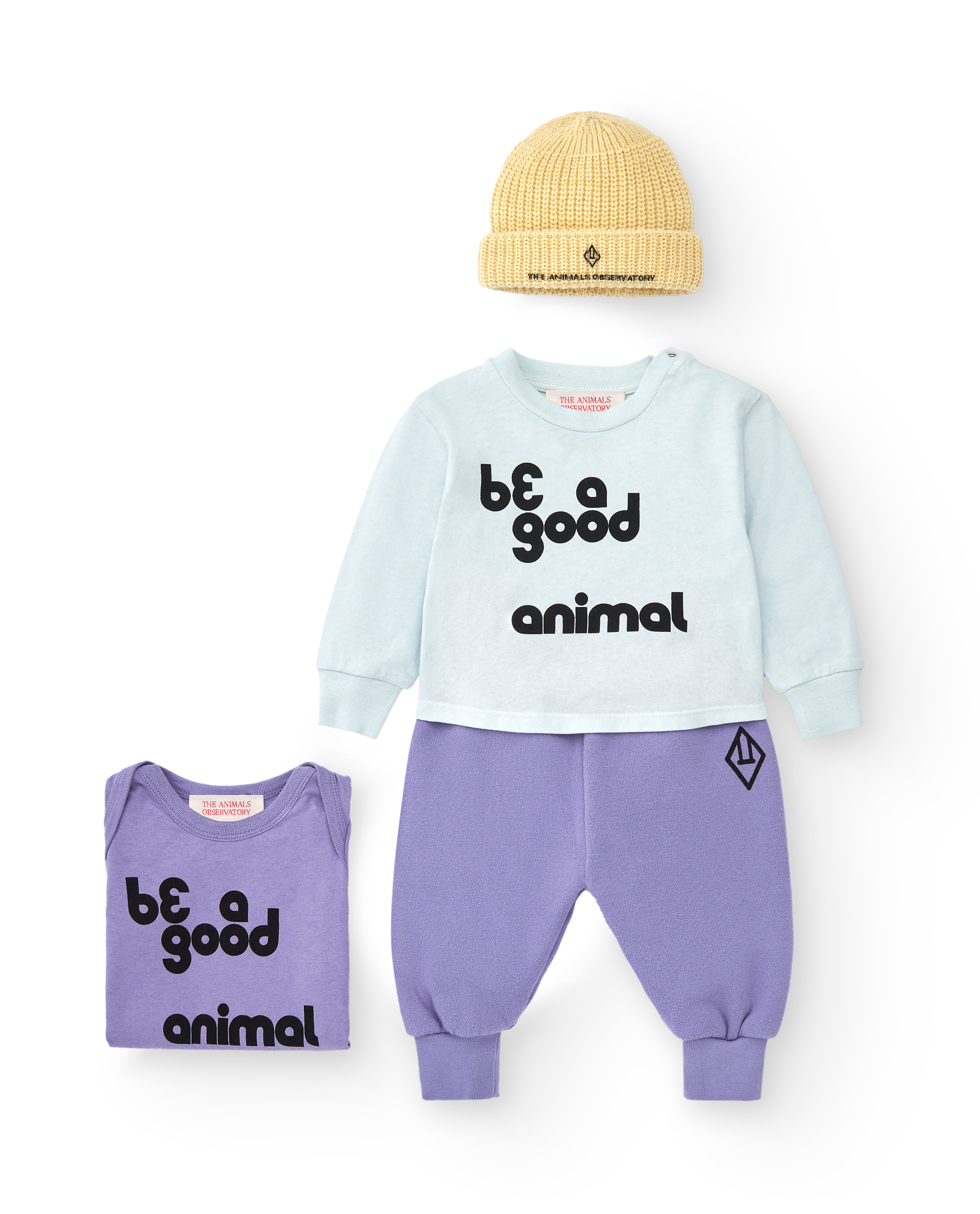 Celeste Wapiti Baby Long Sleeve T-Shirt MODEL FRONT