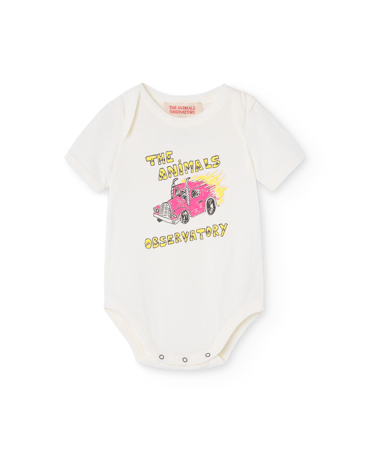 White Chimpanzee Baby Bodysuit COVER