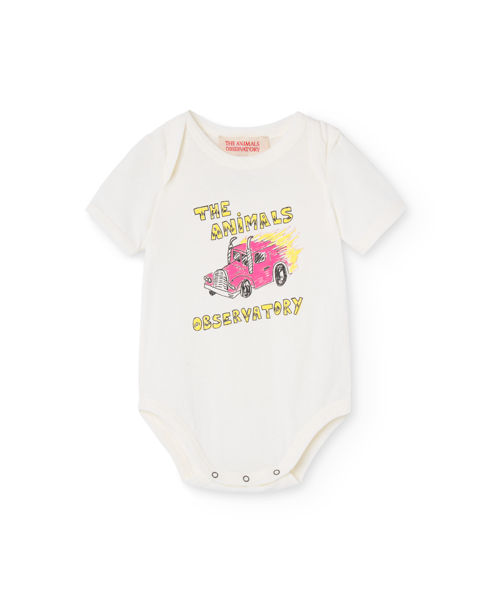 White Chimpanzee Baby Bodysuit PRODUCT FRONT