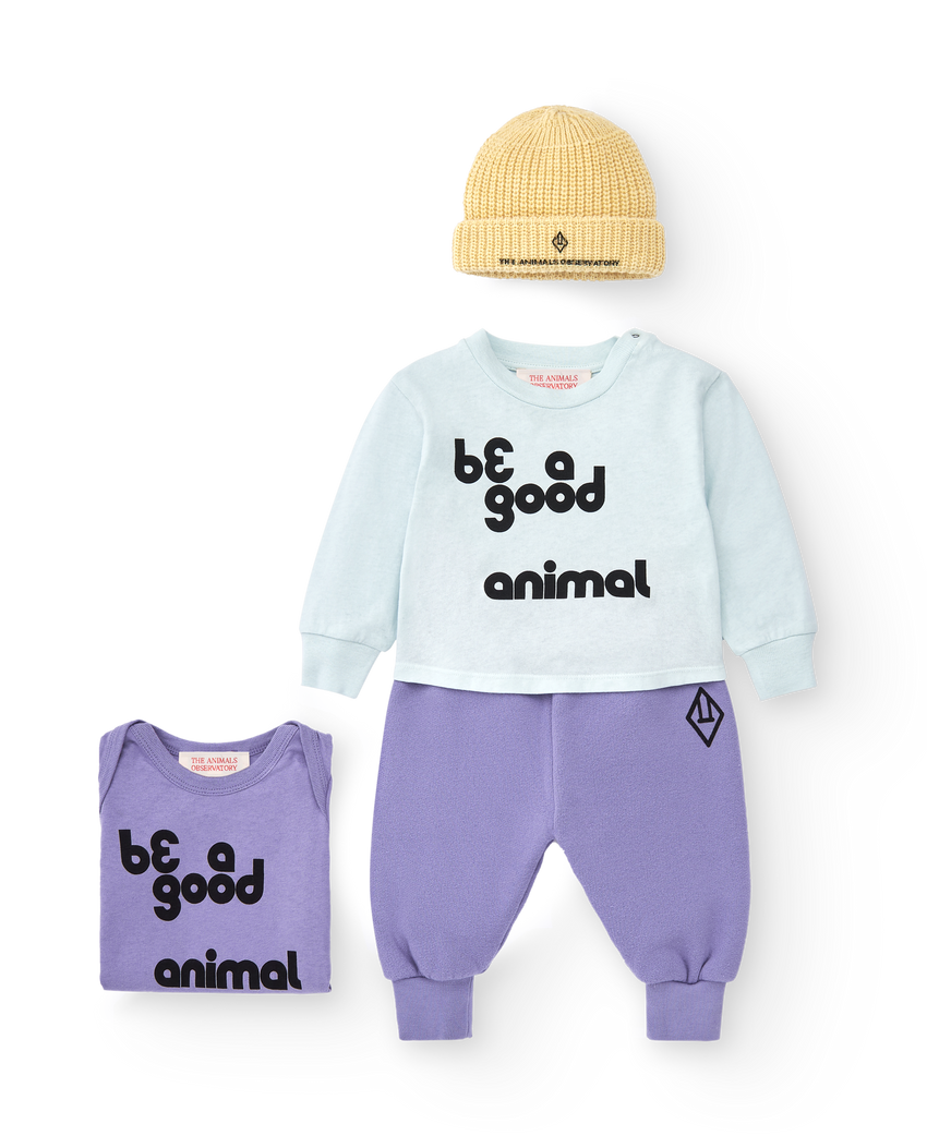 Purple Chimpanzee Bodysuit MODEL FRONT