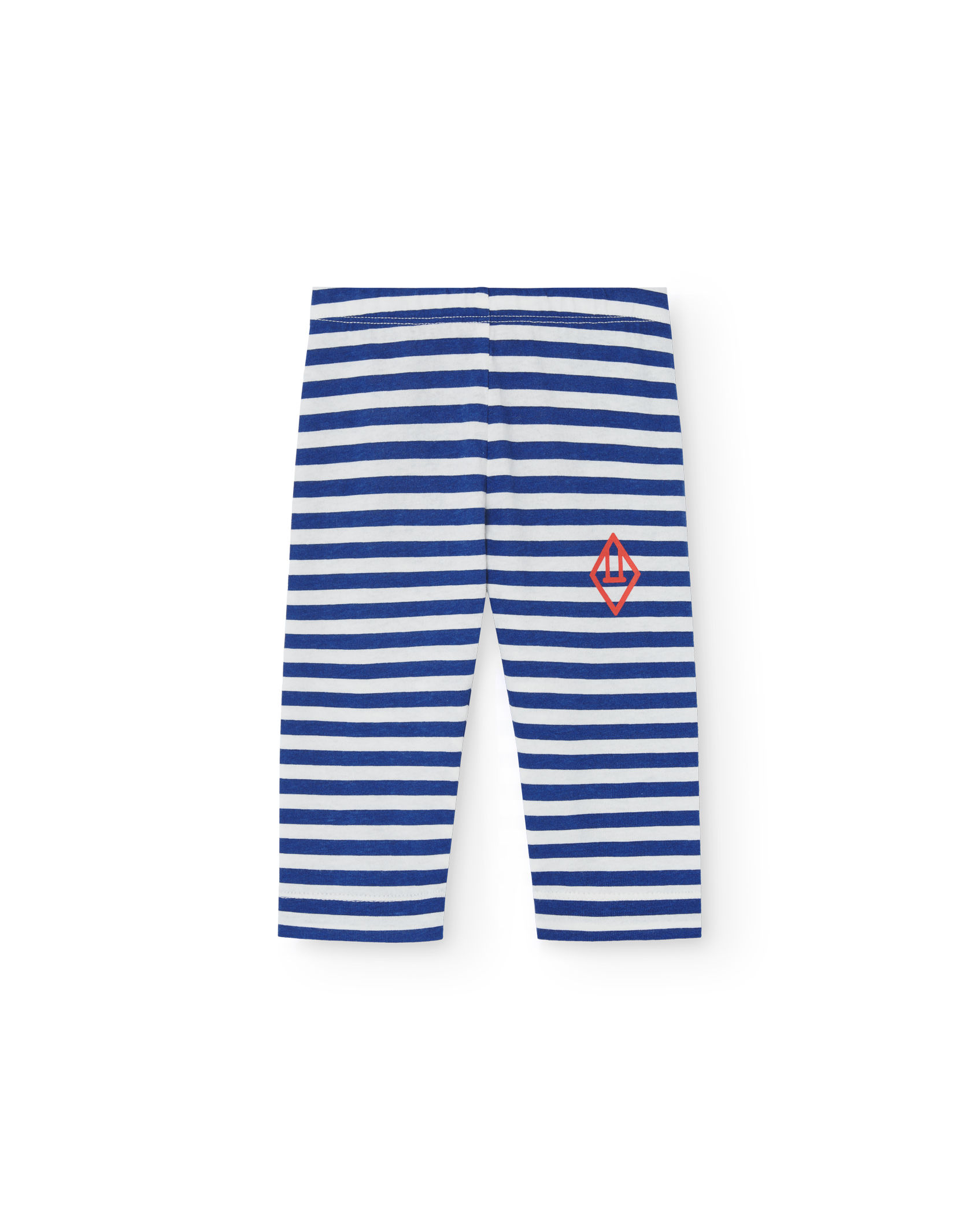 Blue Stripes Penguin Baby Leggings PRODUCT FRONT