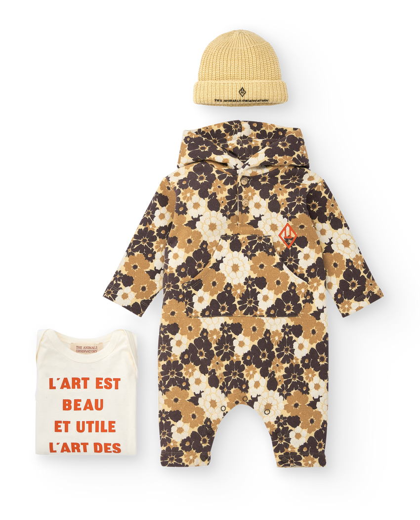 Brown Rat Baby Jumpsuit MODEL FRONT