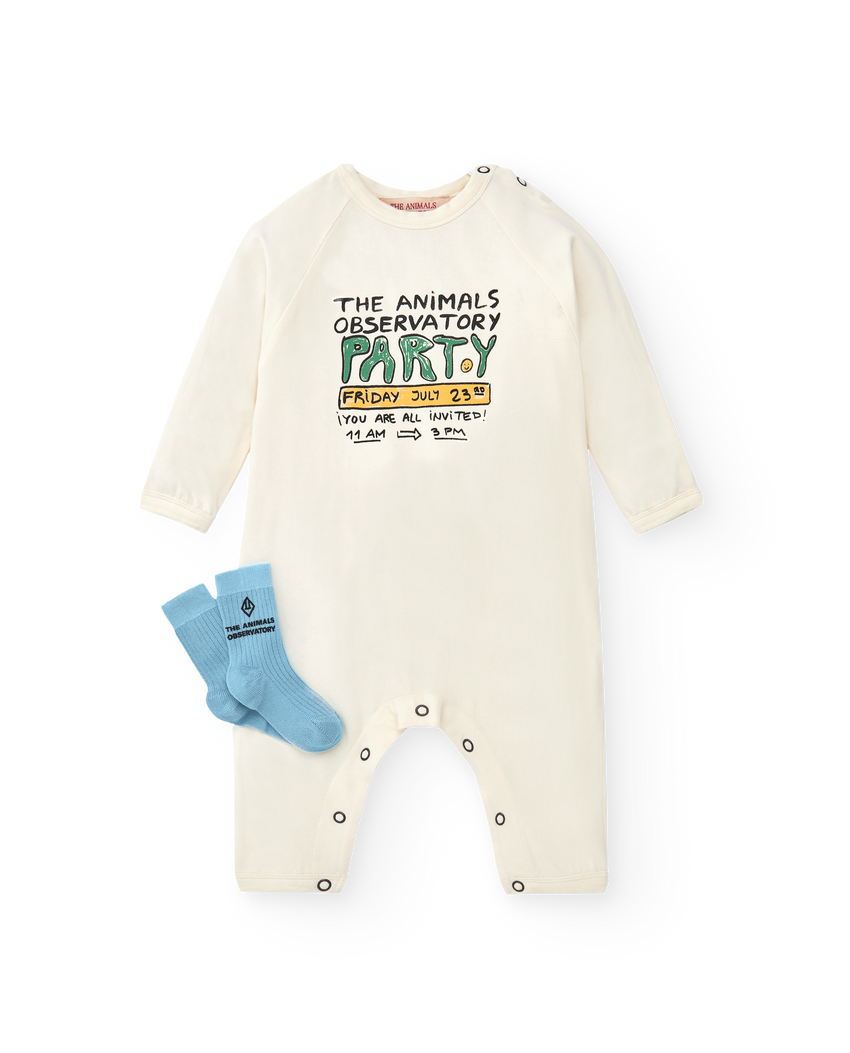 White Owl Baby Onesie MODEL FRONT